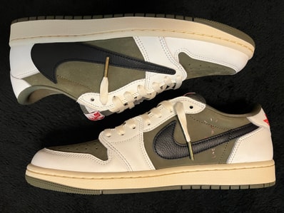 Travis Scott × Nike Air Jordan 1 Low OG SP "Reverse Olive"