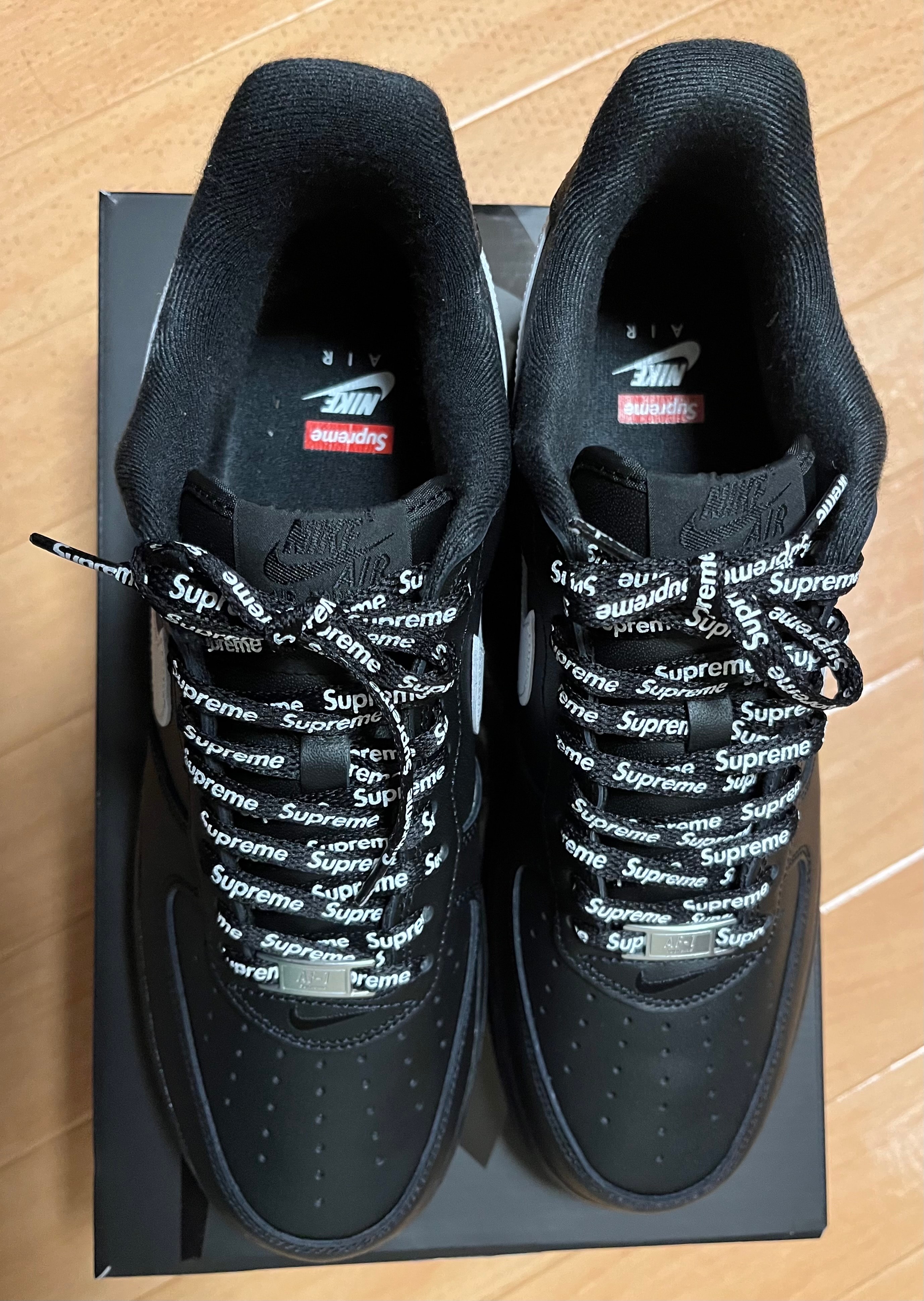 Supreme × Nike Air Force 1 Low "Black/White"
