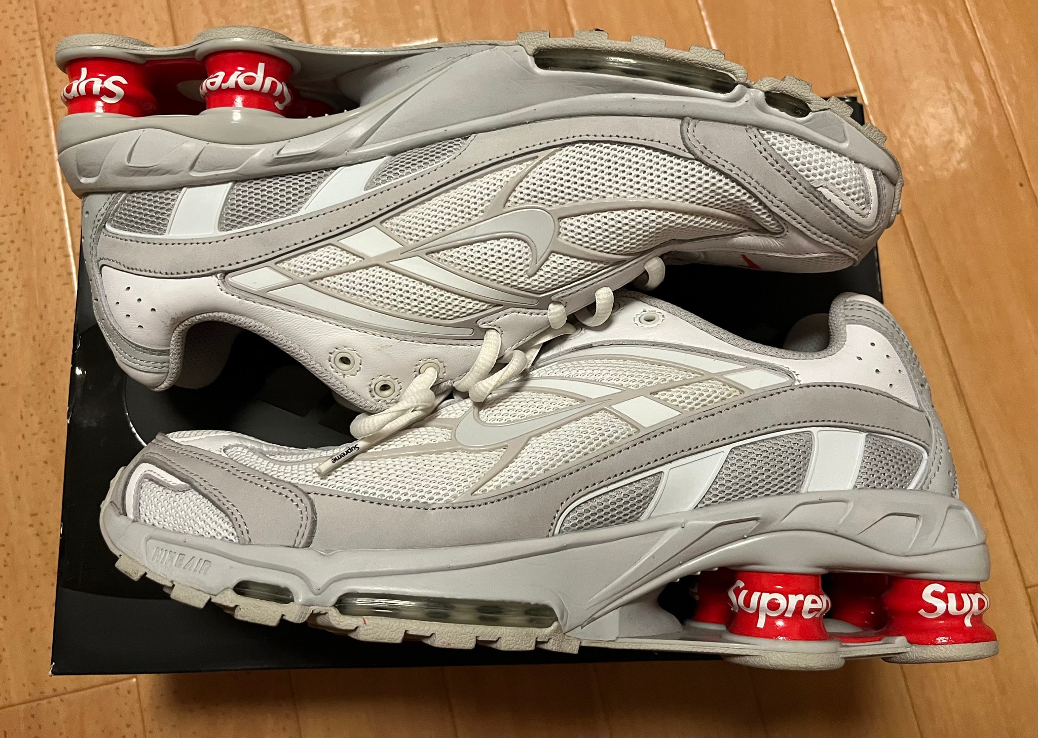 Supreme × Nike Shox Ride 2 "White/Grey Fog/Flat Platinum"