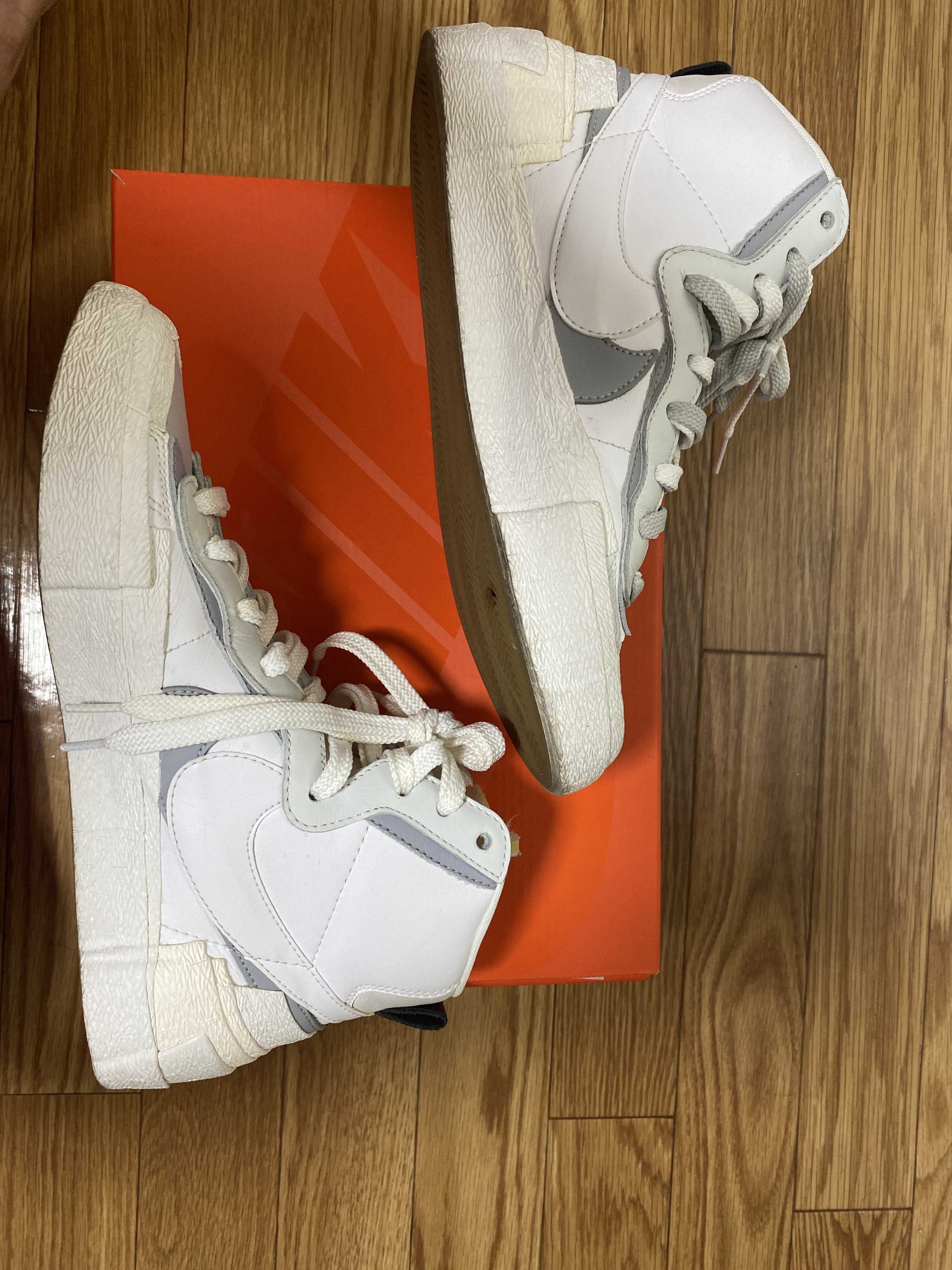 sacai × NIKE BLAZER MID "WHITE/WOLF GREY"