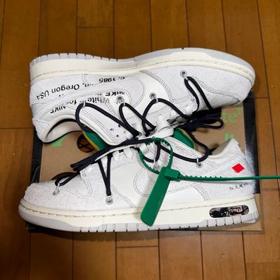 Off-White × Nike Dunk Low "Sail/Neutral Grey/Gridiron"