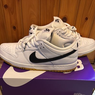 Nike SB Dunk Low Pro "White/Black-White-Gum Light Brown"