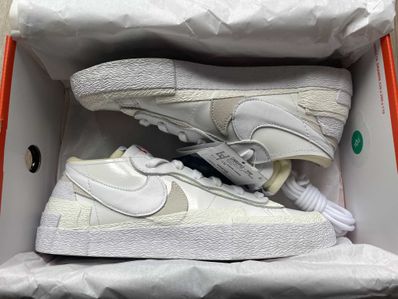 sacai × Nike Blazer Low "White Patent Leather"