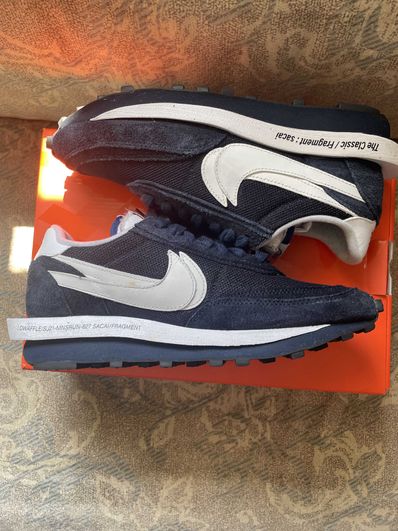 Fragment × sacai × Nike LD Waffle "Blackended Blue"