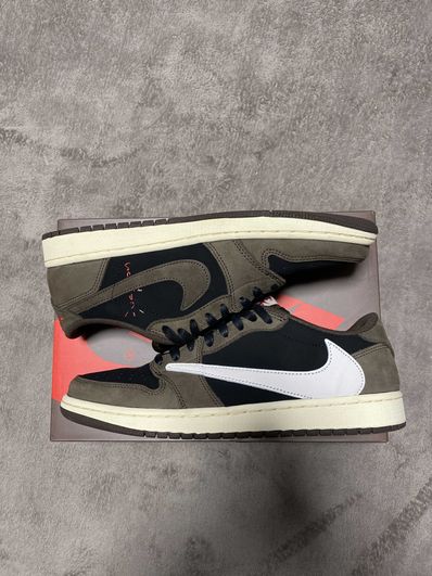 Travis Scott × Nike Air Jordan 1 Low OG SP-T "Black/Dark Mocha"