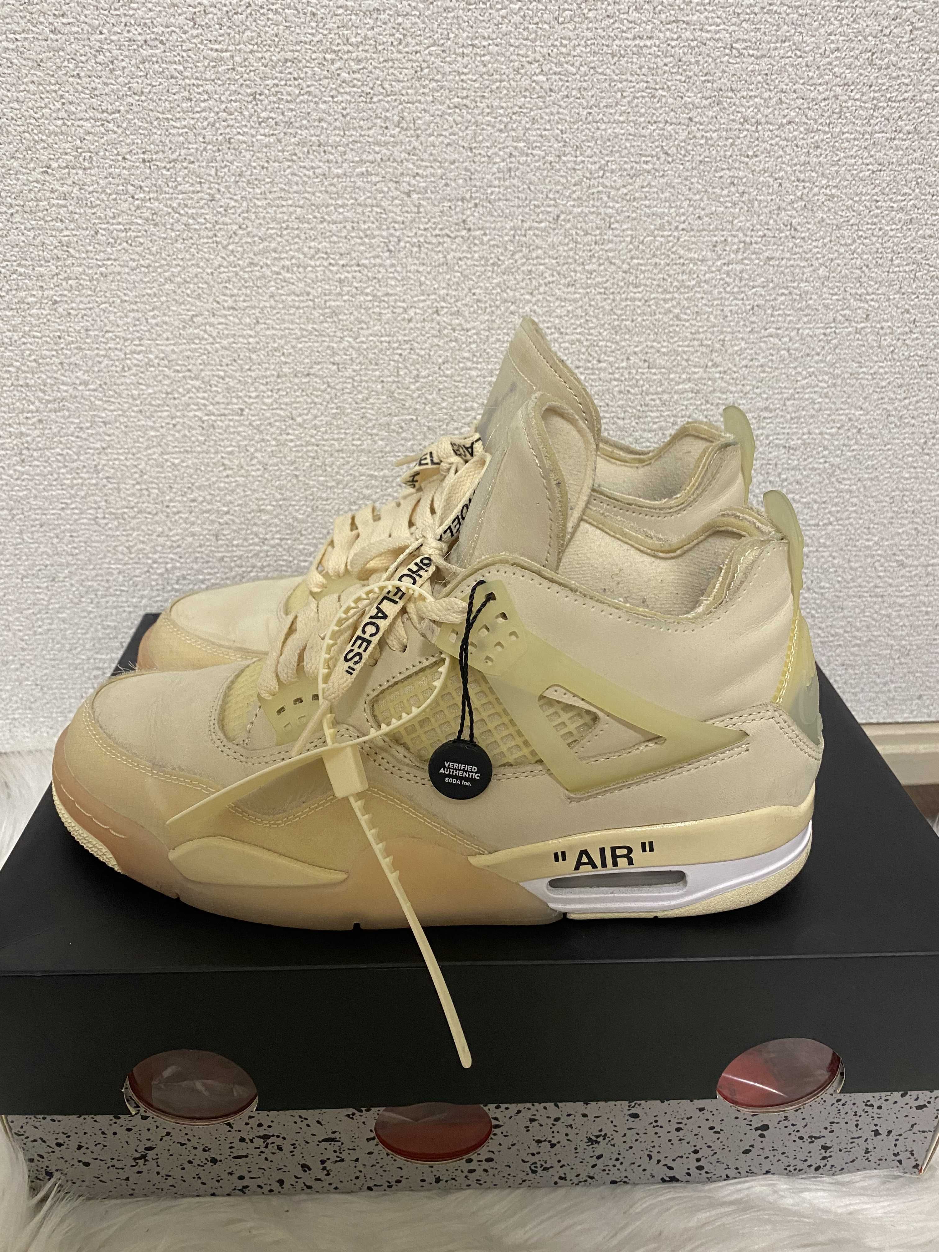 Off-White × Nike Women's Air Jordan 4 SP "Sail"