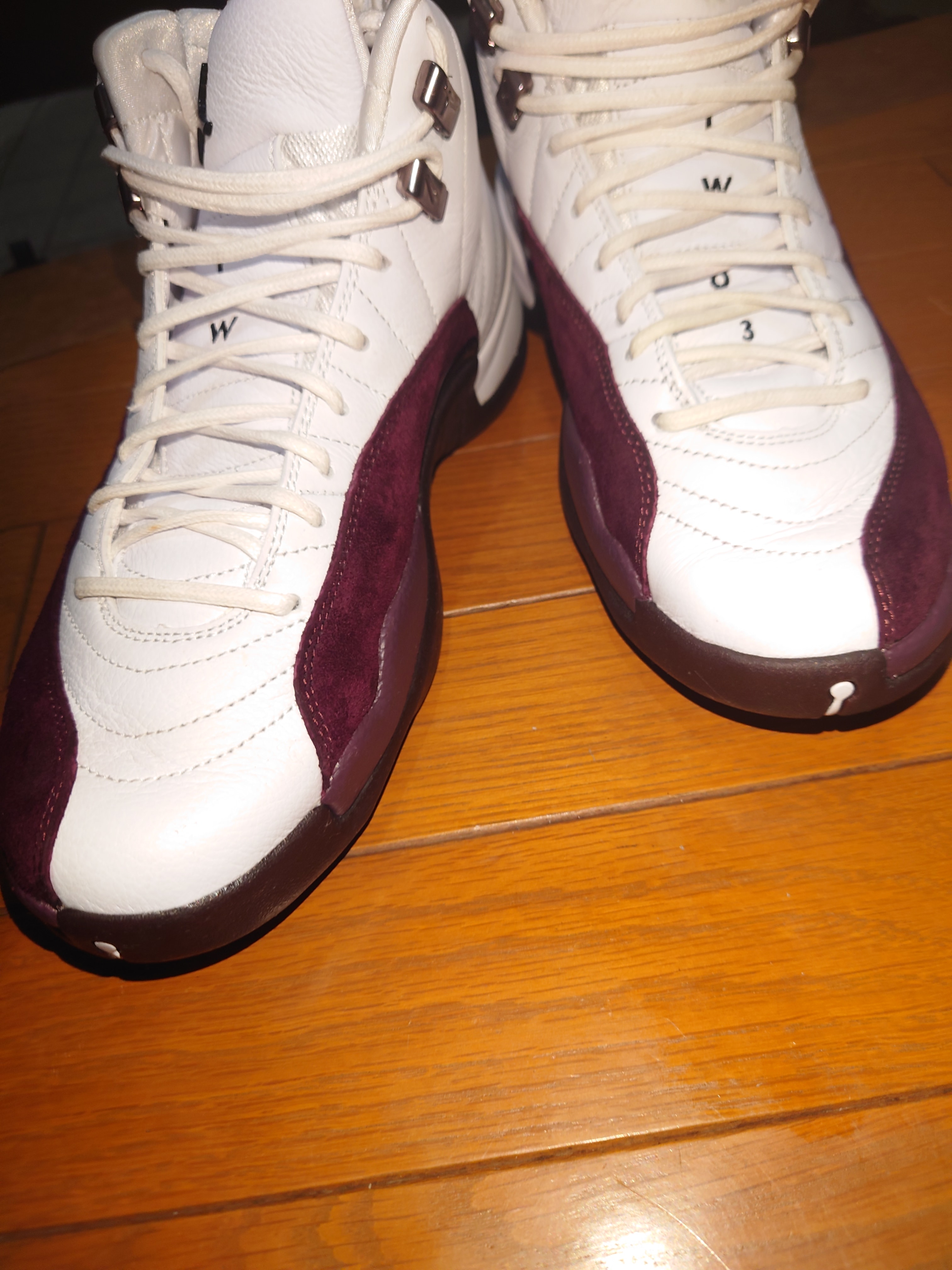 A Ma Maniere × Nike Women's Air Jordan 12 "White and Burgundy Crush"
