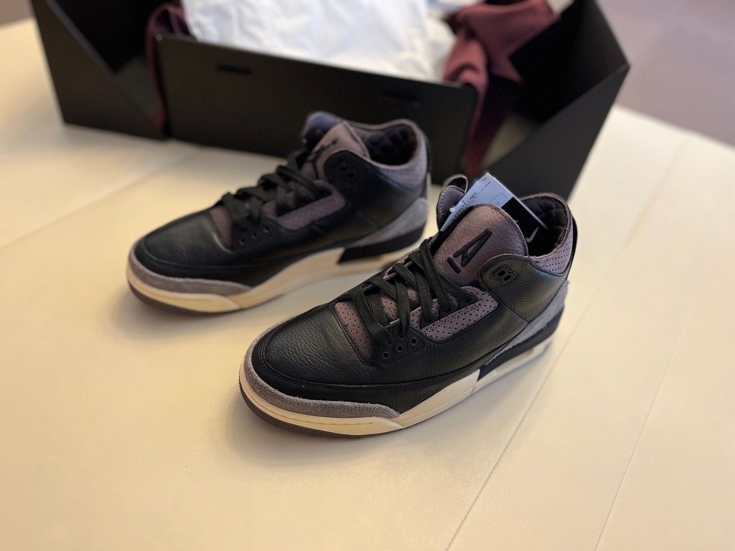 A Ma Maniere × Nike Women's Air Jordan 3 Retro OG SP "Black and Flat Pewter/WYWS"