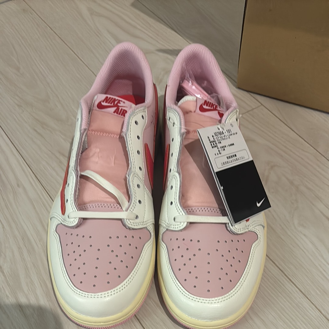 Travis Scott × Nike Air Jordan 1 Retro Low OG "Sail/Tropical Pink"