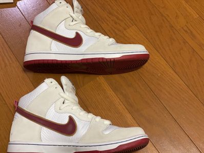 Nike Dunk High Pro "Sail/Team Crimson"