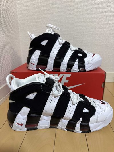 NIKE AIR MORE UPTEMPO "WHITE/BLACK/UNIVERSITY RED"(2020)