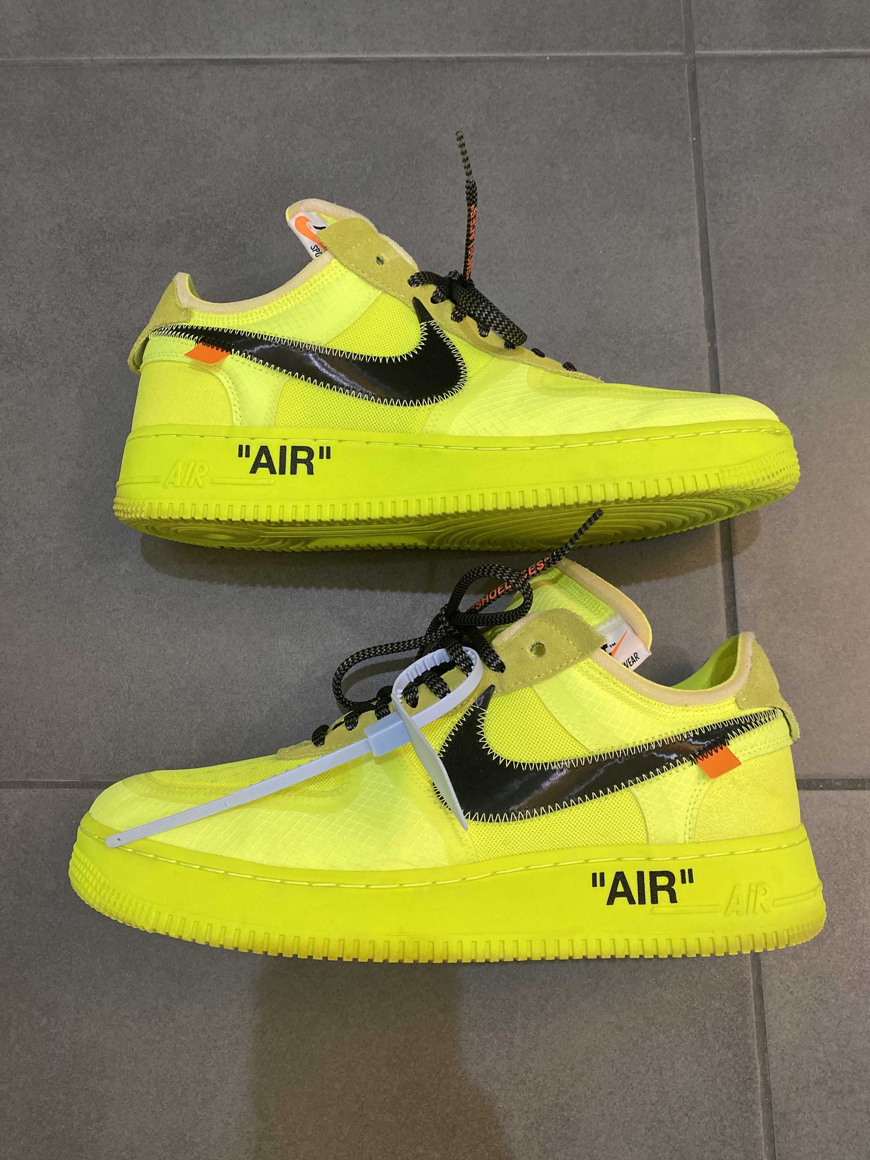 Off-White × Nike Air Force 1 Low "Volt"