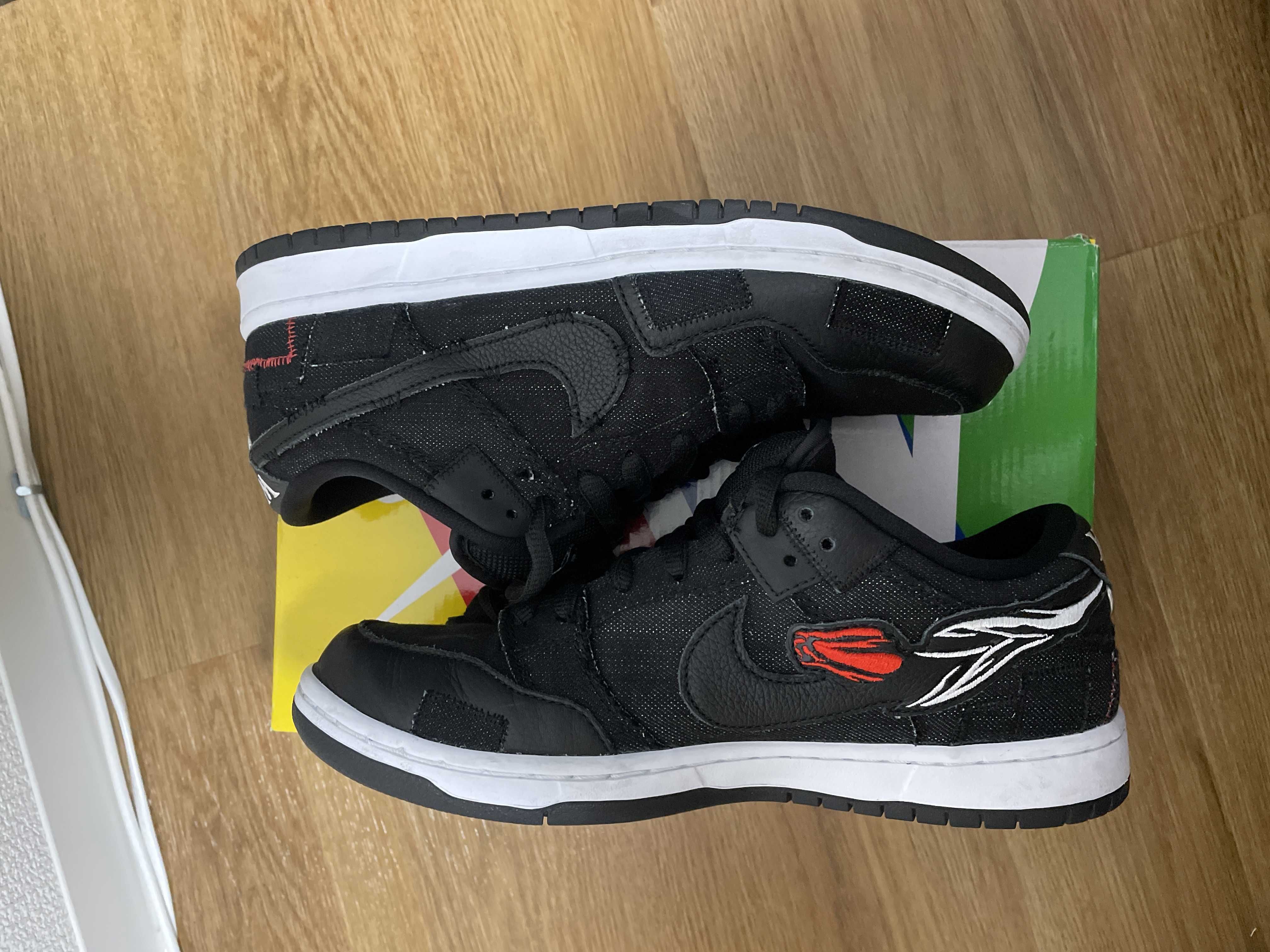 Wasted Youth × Nike SB Dunk Low "Black Denim" / VERDY