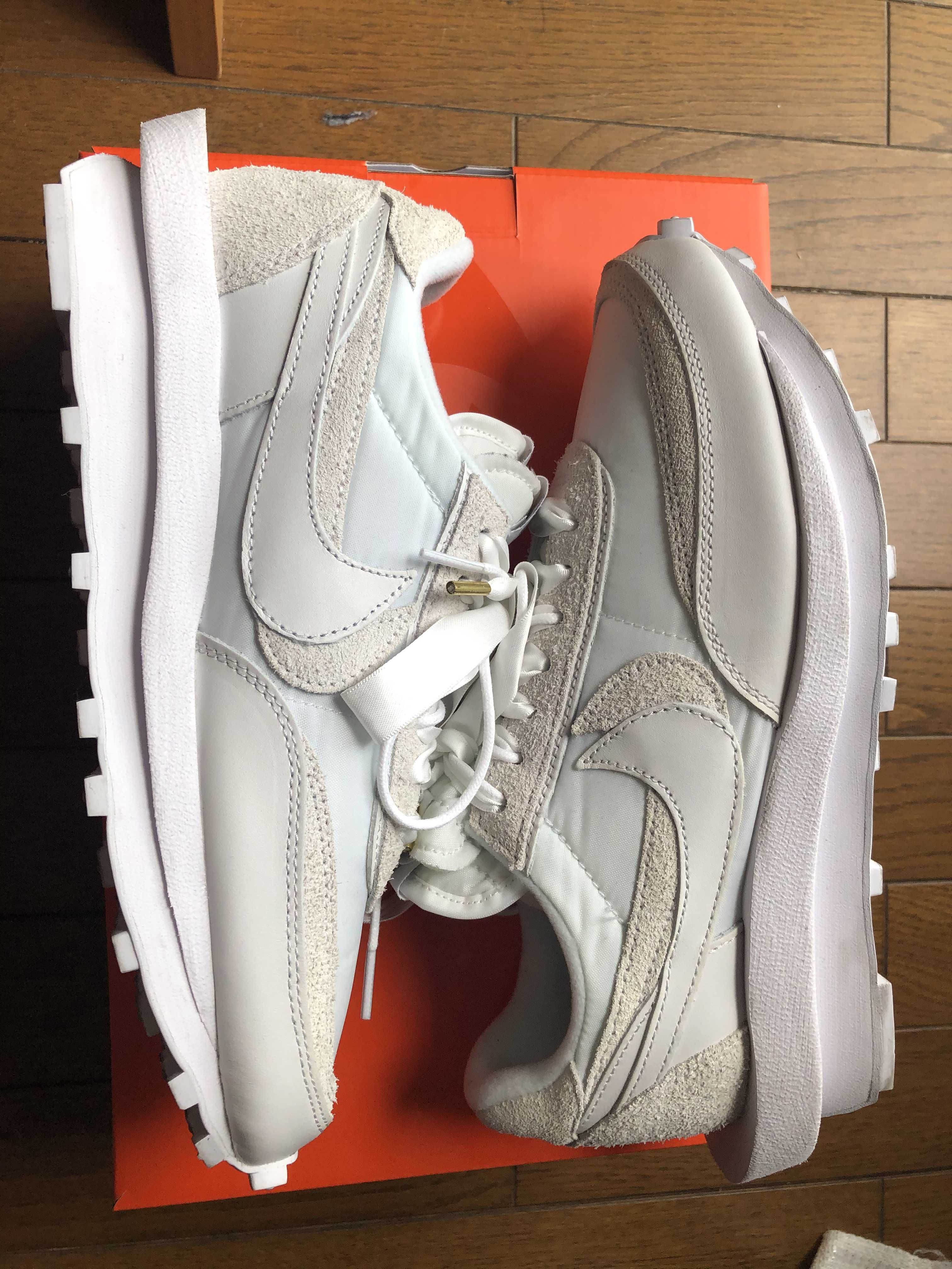 sacai × Nike LDV Waffle "Triple White"