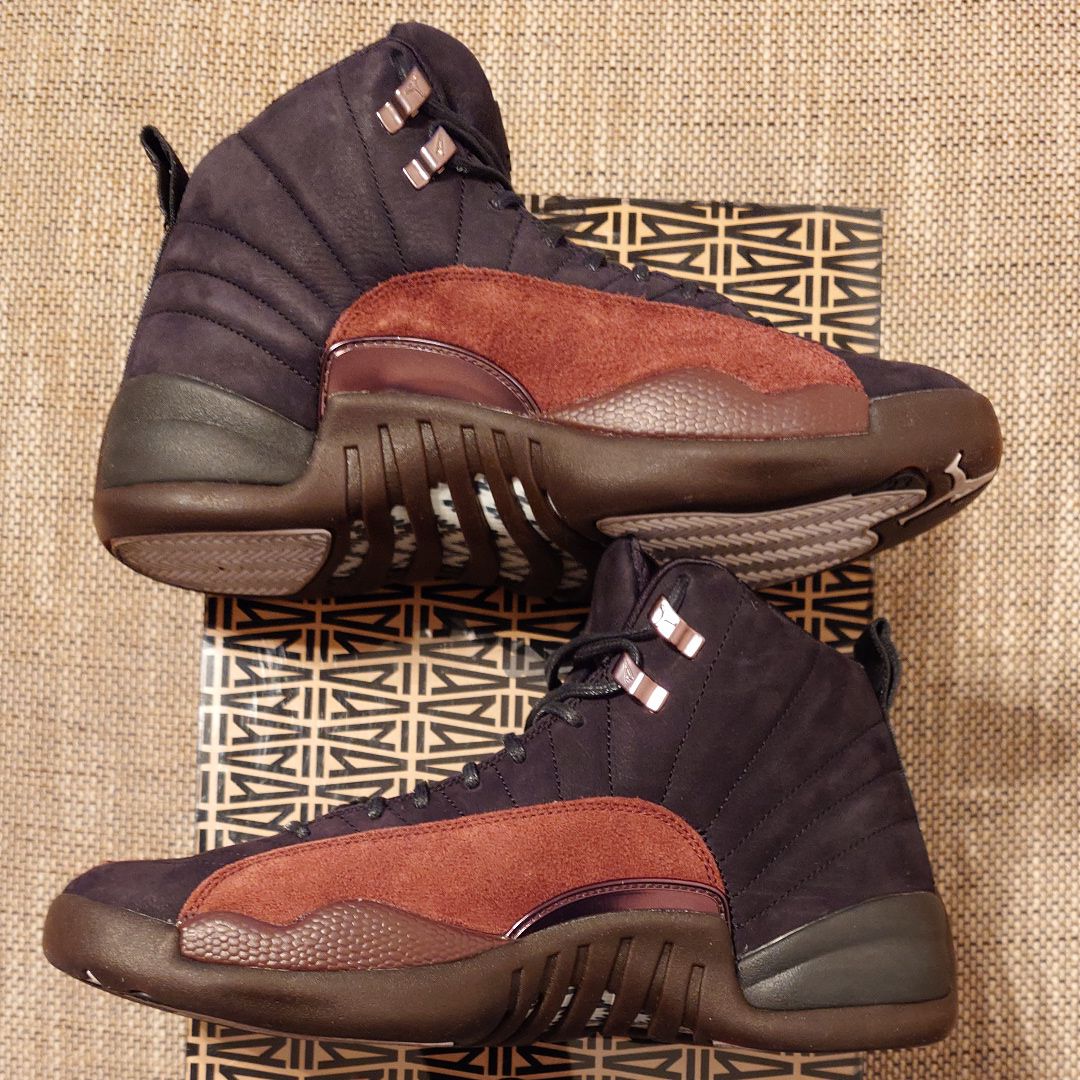 A Ma Maniere × Nike Women's Air Jordan 12 "Black and Burgundy Crush"