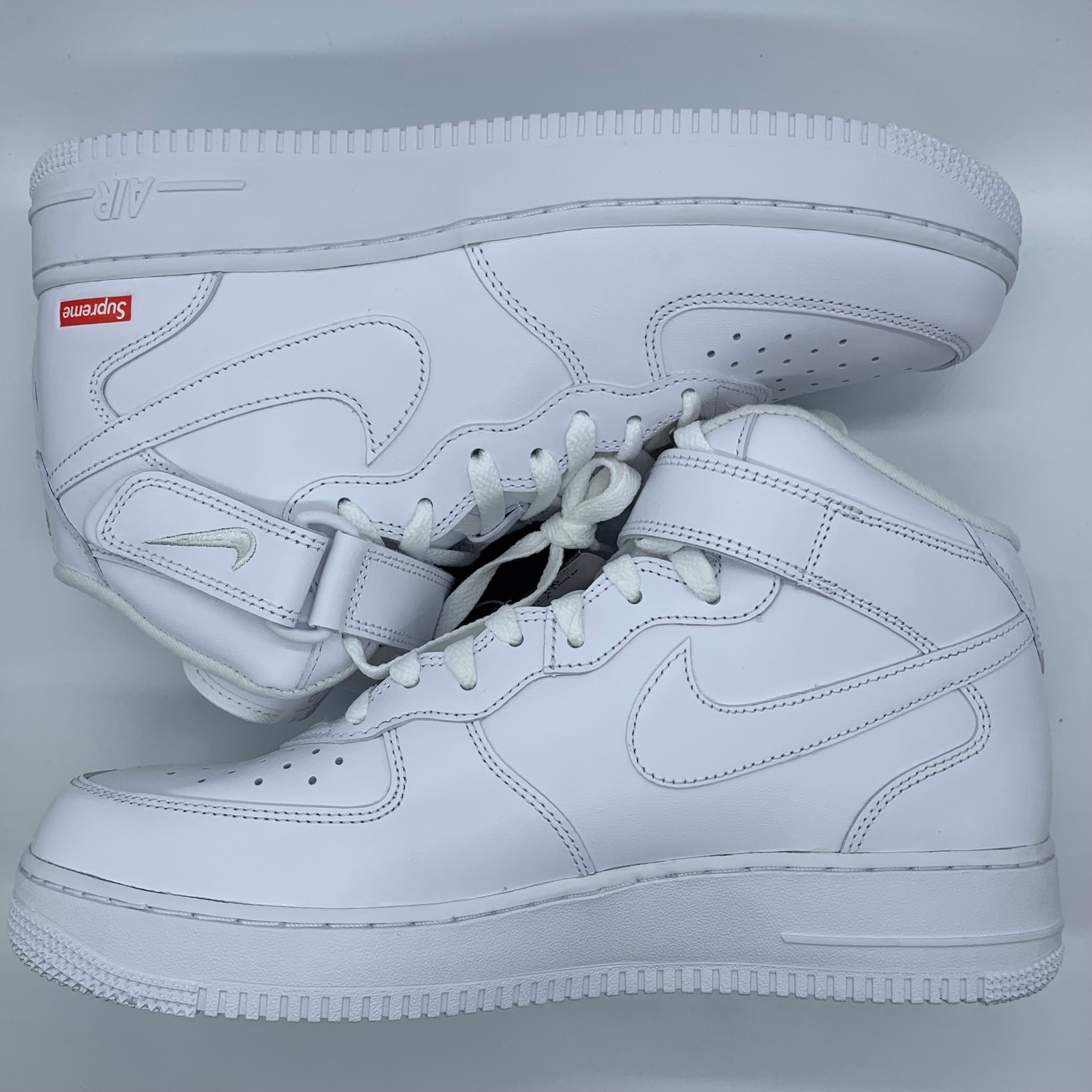 Supreme × Nike Air Force 1 Mid "White" FW24