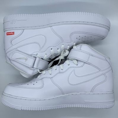 Supreme × Nike Air Force 1 Mid "White" FW24