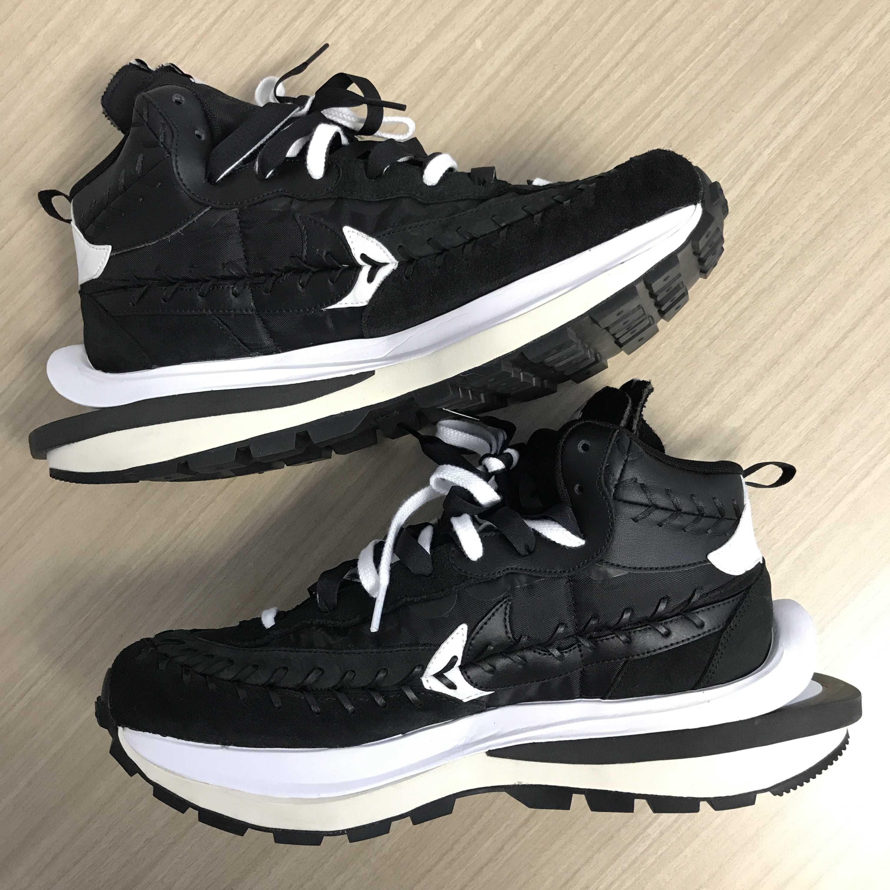 Jean-Paul Gaultier × sacai × Nike Vapor Waffle "Black/Black-White"