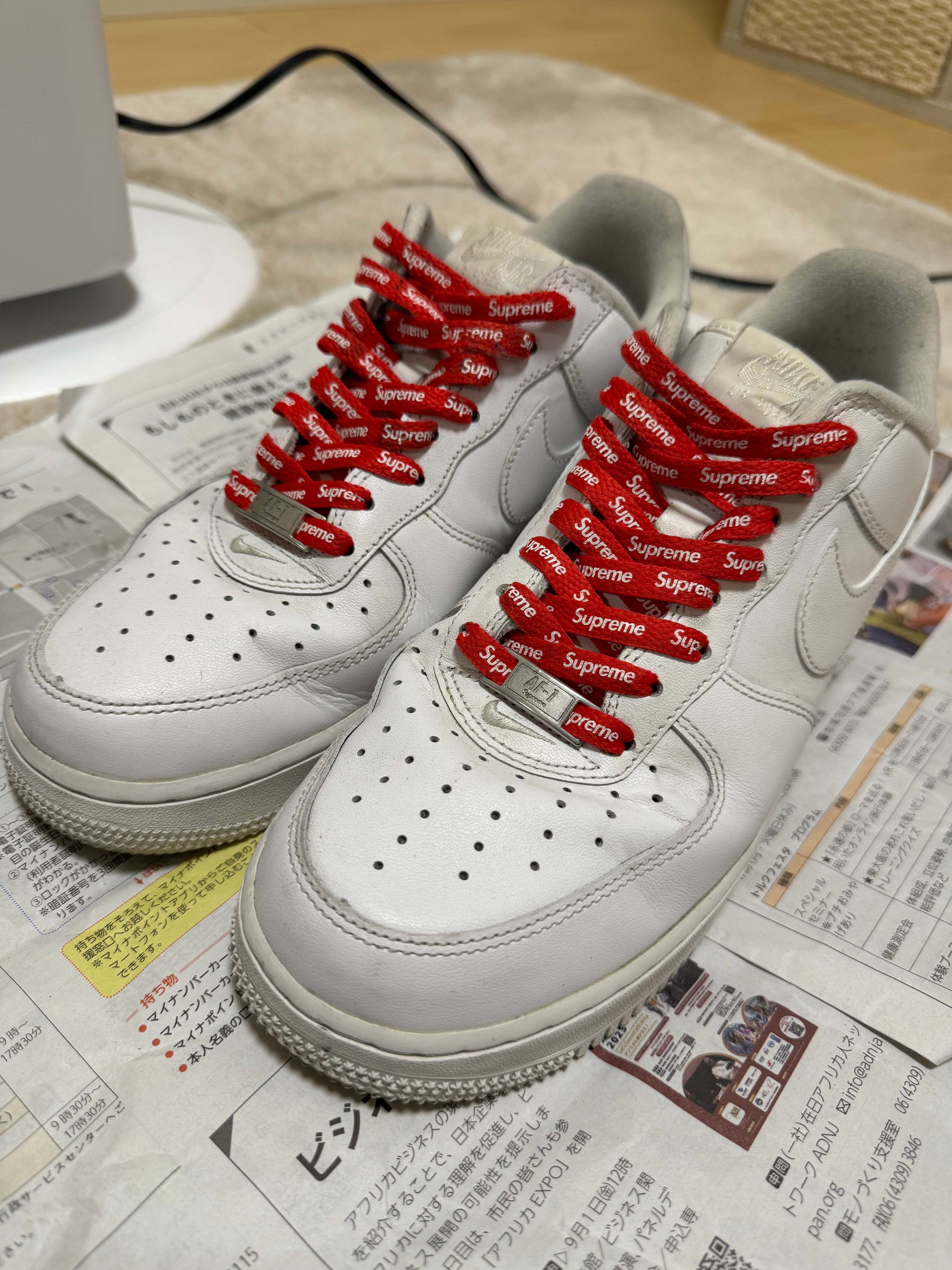 Supreme × Nike Air Force 1 Low "White"