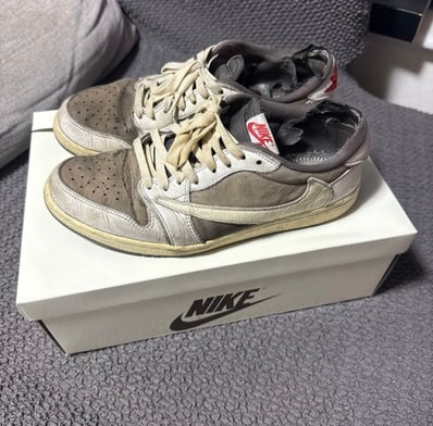 Travis Scott × Nike Air Jordan 1 Low OG SP "Reverse Mocha/Sail and Ridgerock"