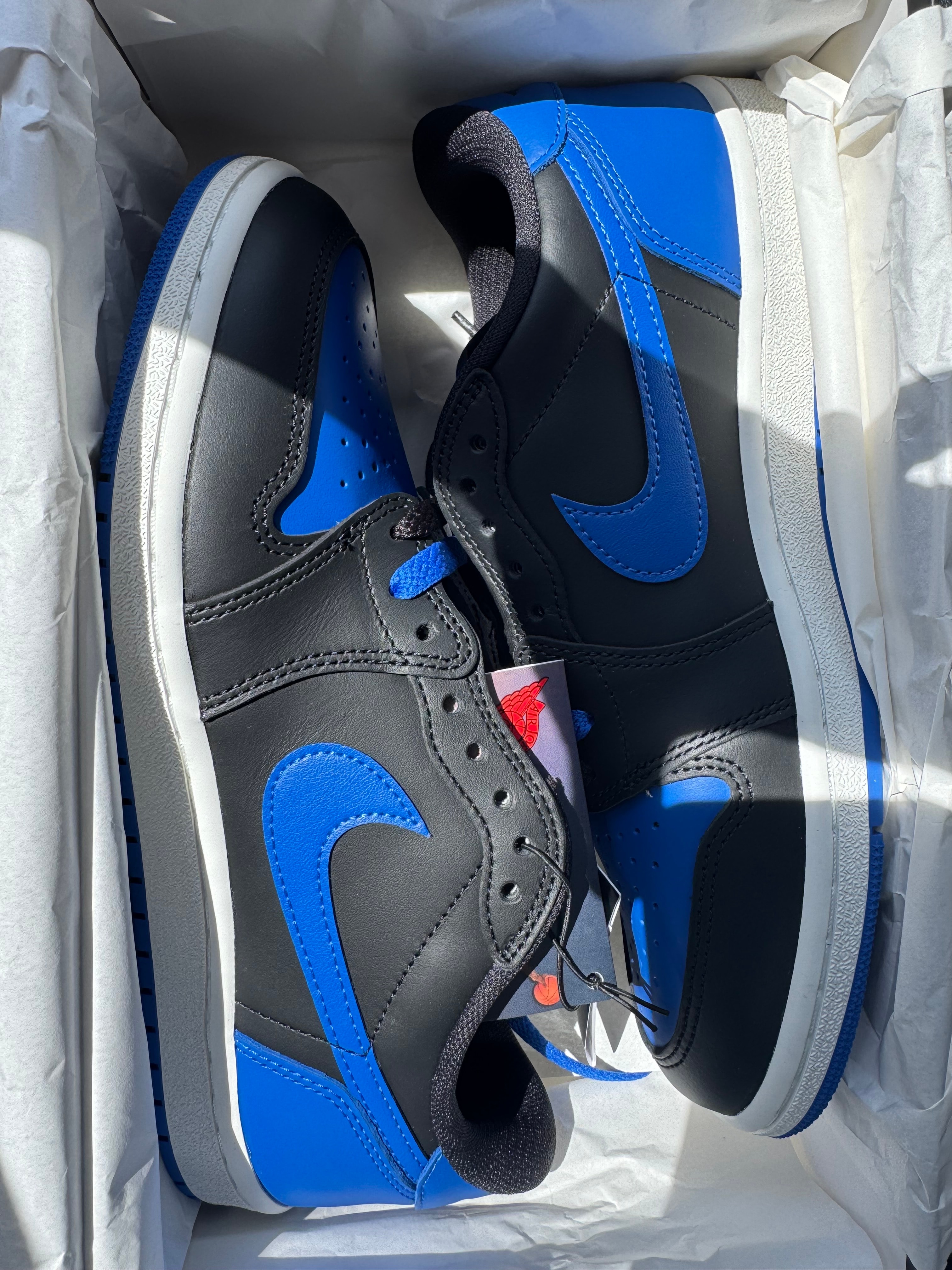 Nike Air Jordan 1 Low '85 "Black and Royal Blue"