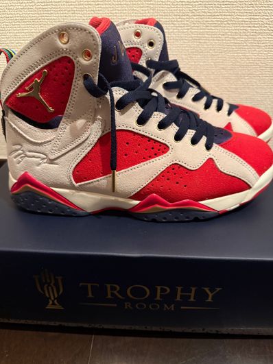 Trophy Room × Nike Air Jordan 7 "True Red and Obsidian"