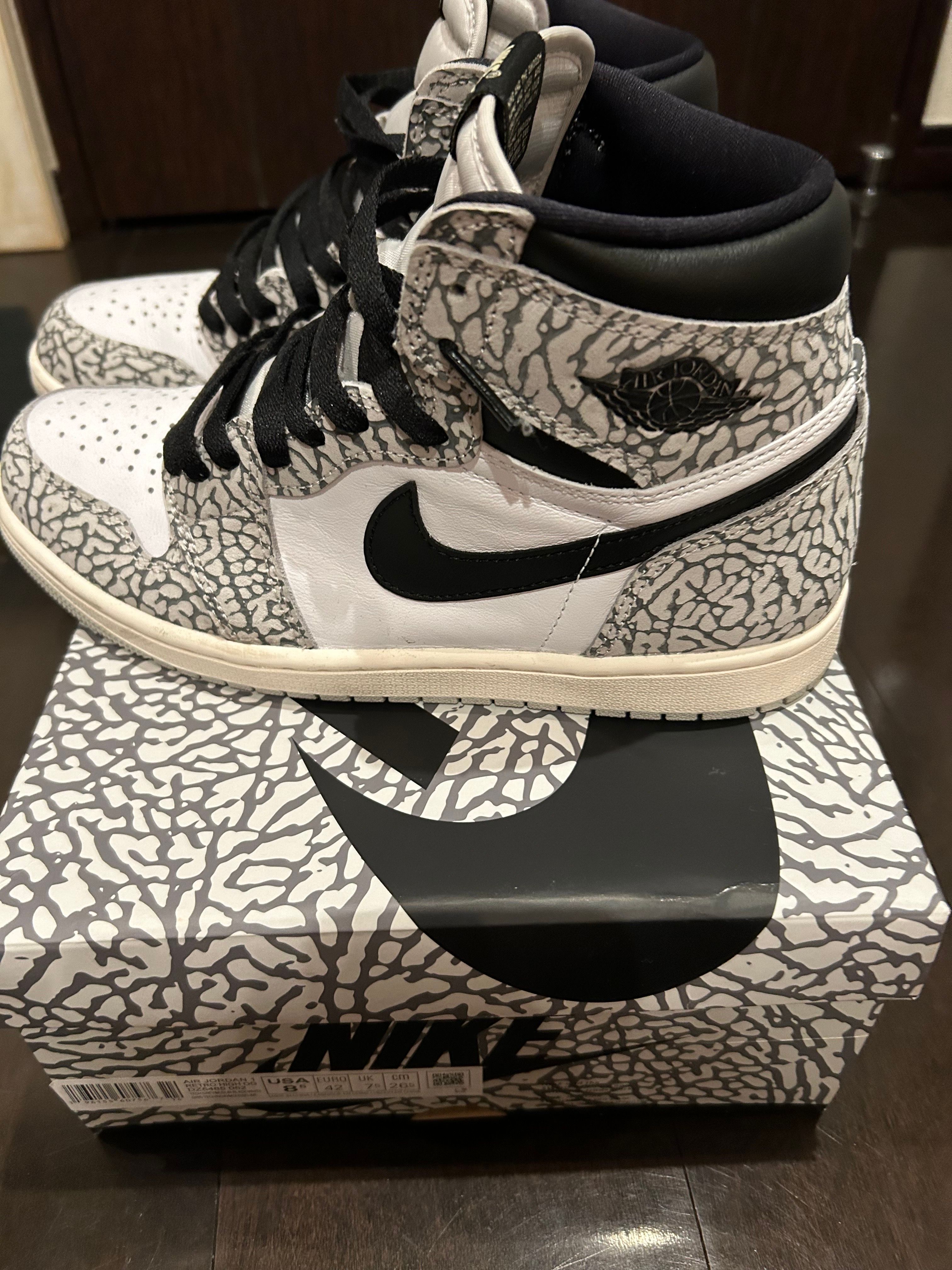 Nike Air Jordan 1 High OG "White Cement/Safari"