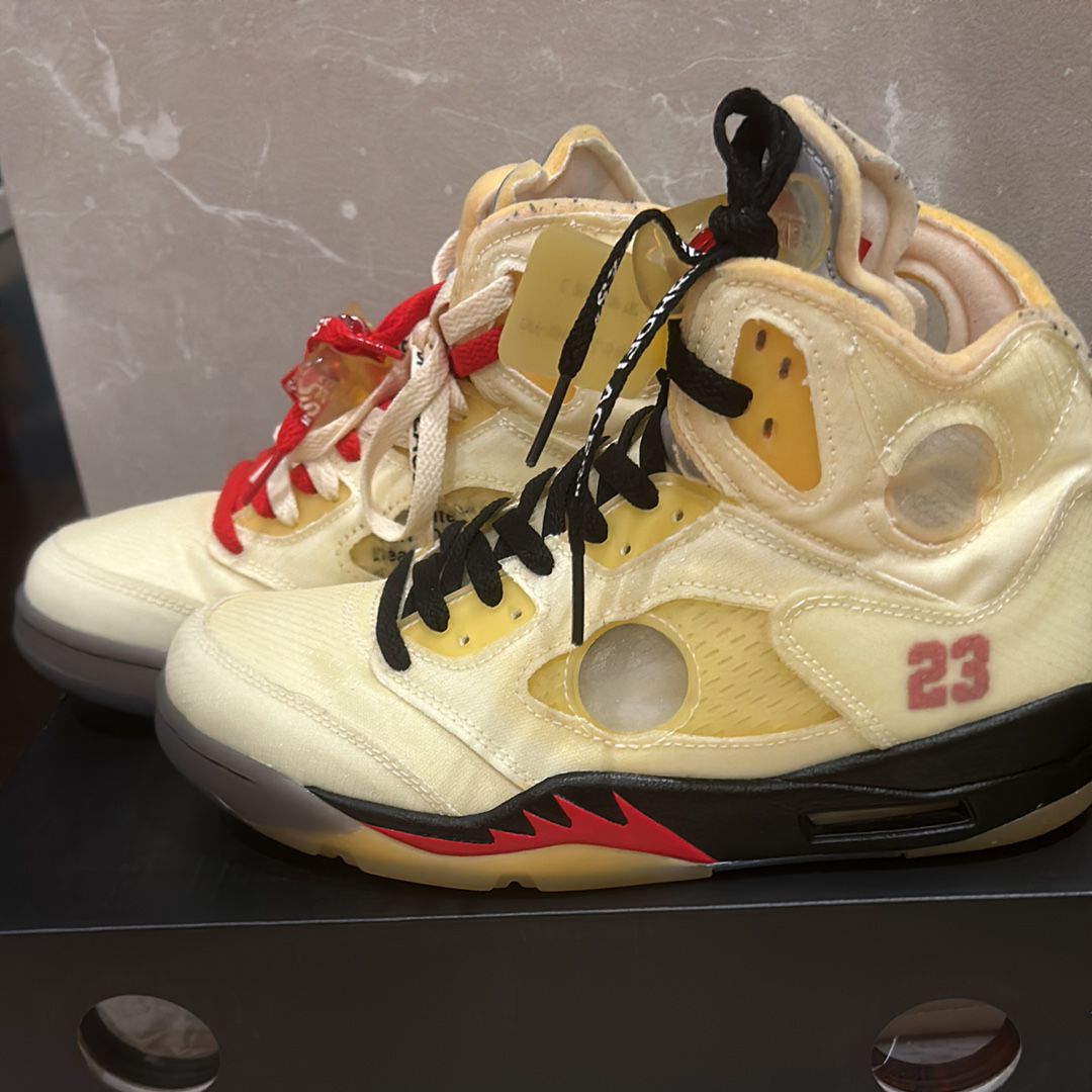 Off-White × Nike Air Jordan 5 "Sail"