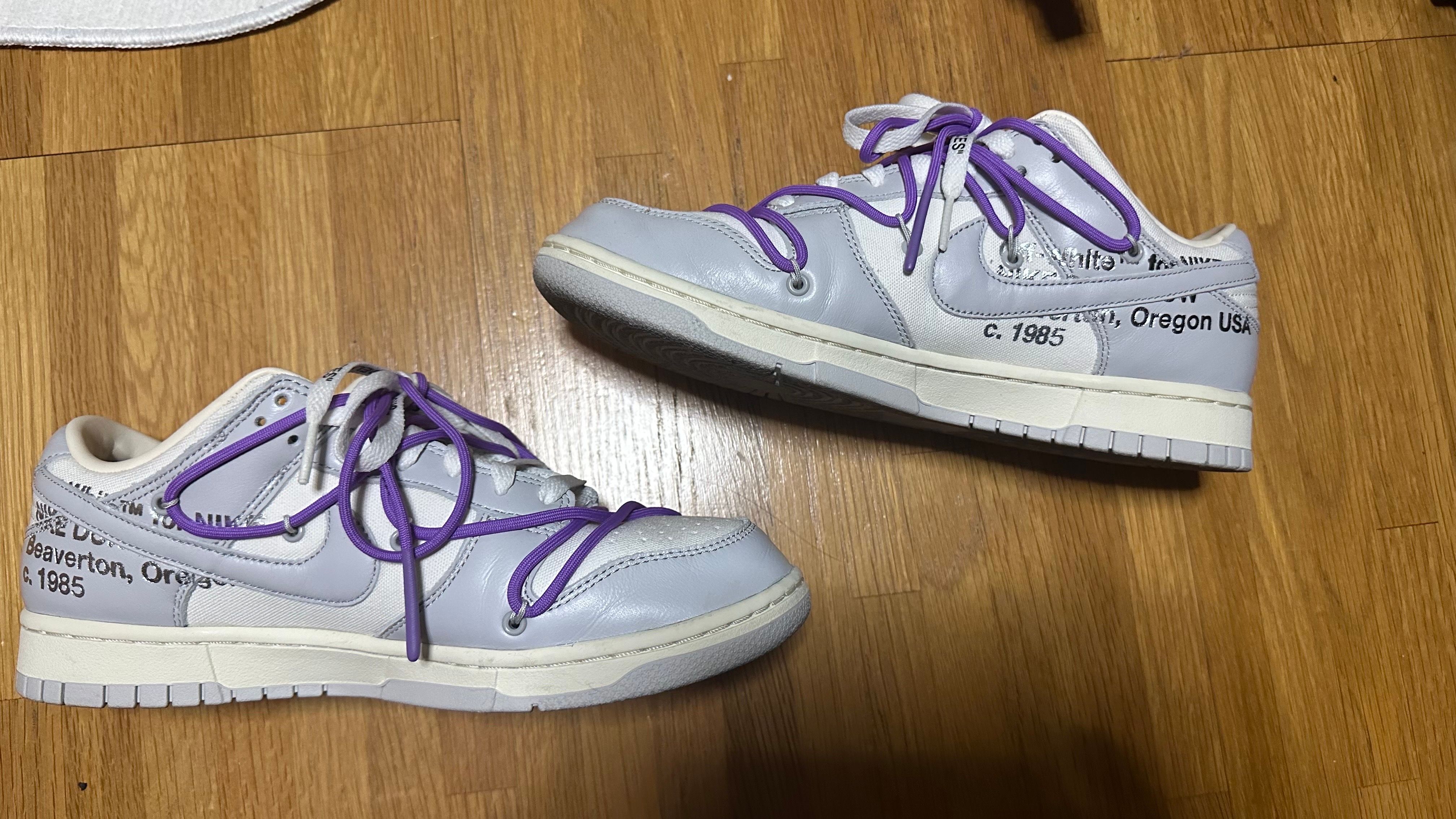 Off-White × Nike Dunk Low "Sail/Neutral Gray"