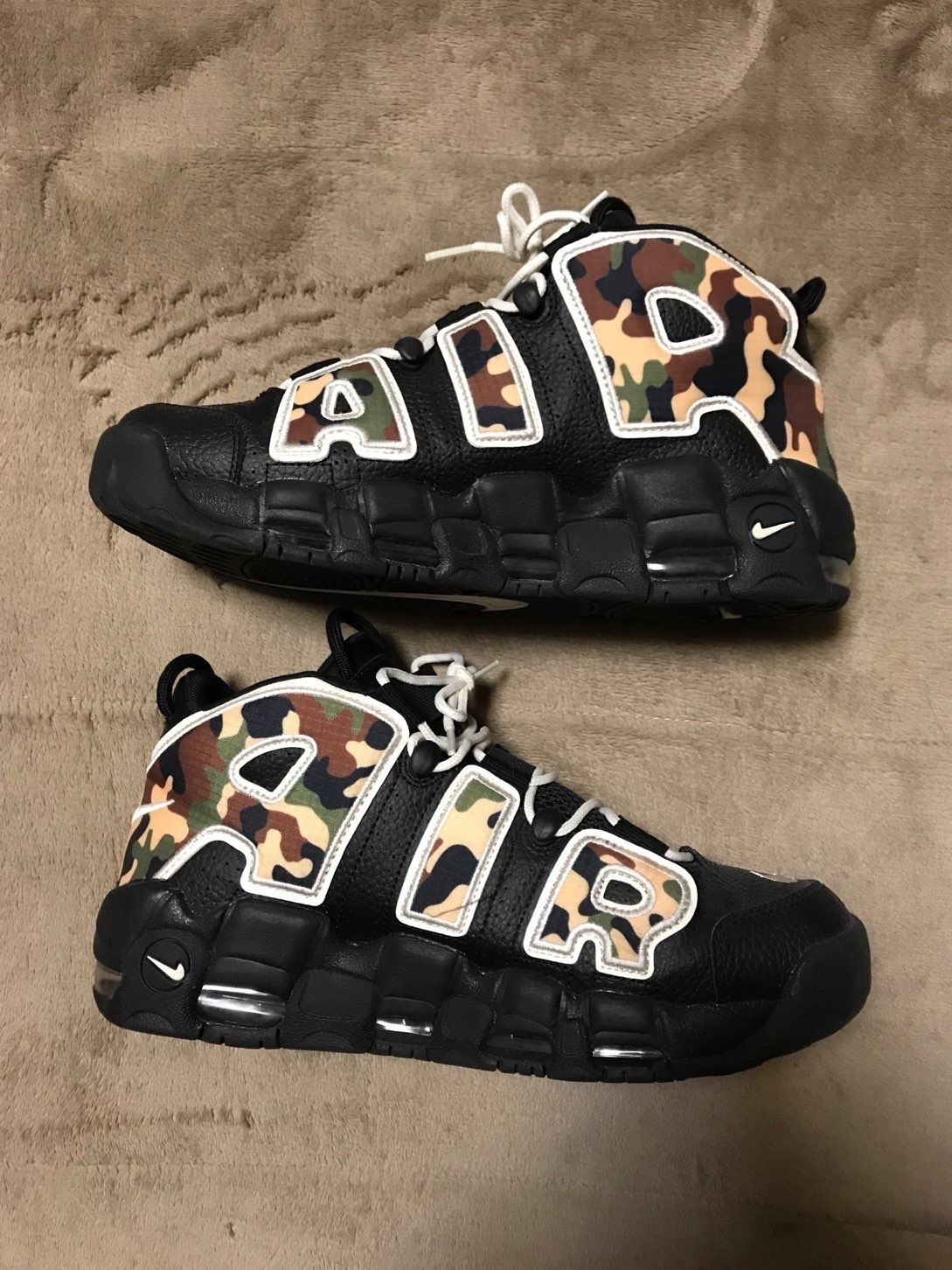 NIKE AIR MORE UPTEMPO "BLACK CAMO"