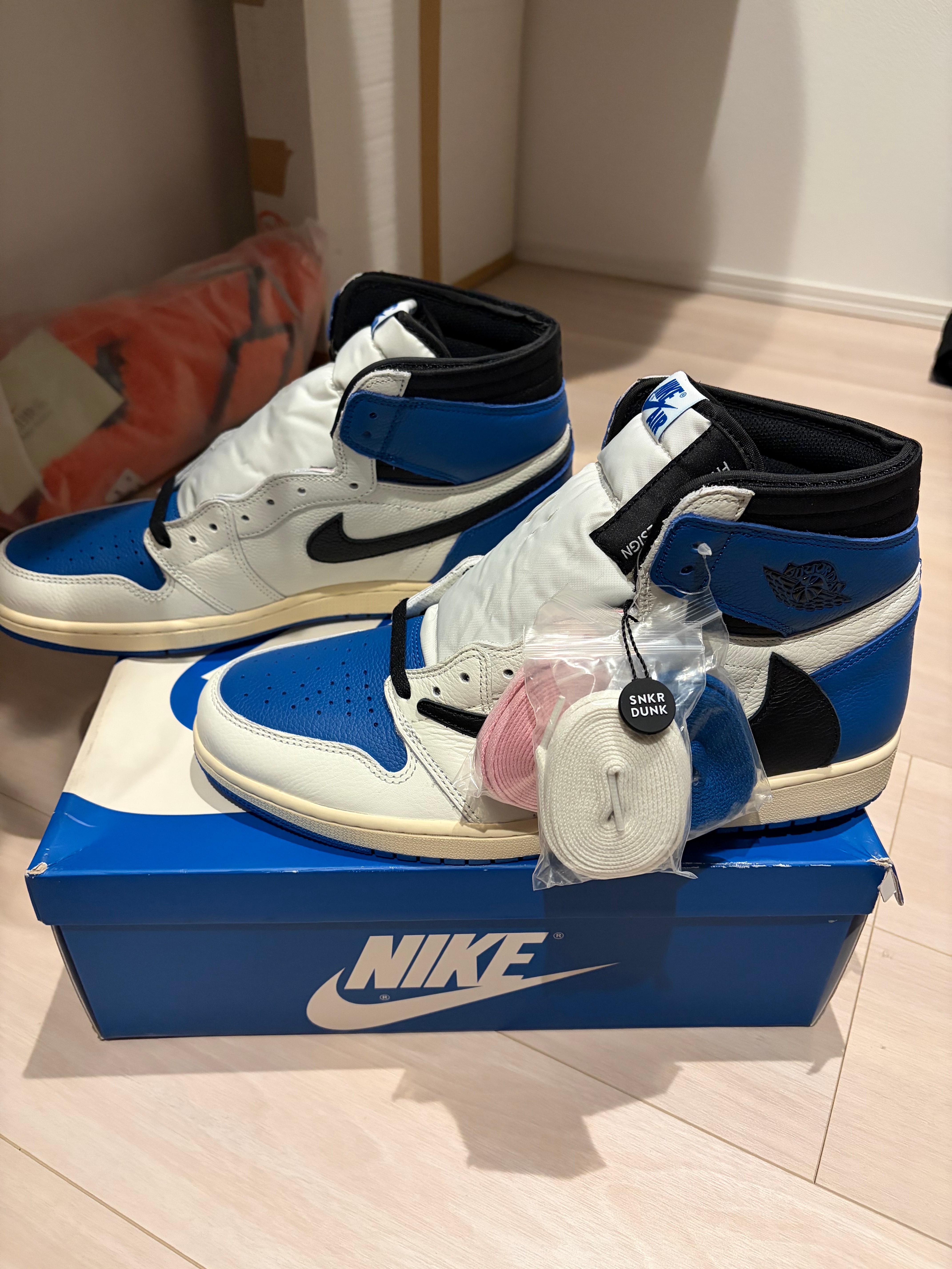 Travis Scott × fragment design × Nike Air Jordan 1 Retro High OG SP "Military Blue"