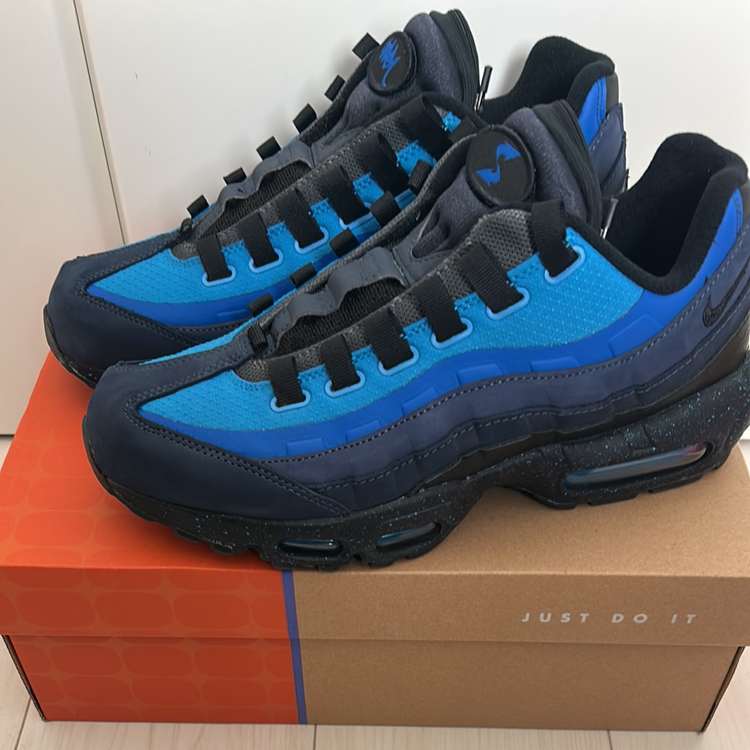 Stash × Nike Air Max 95 "Black and Harbor Blue" (2024)