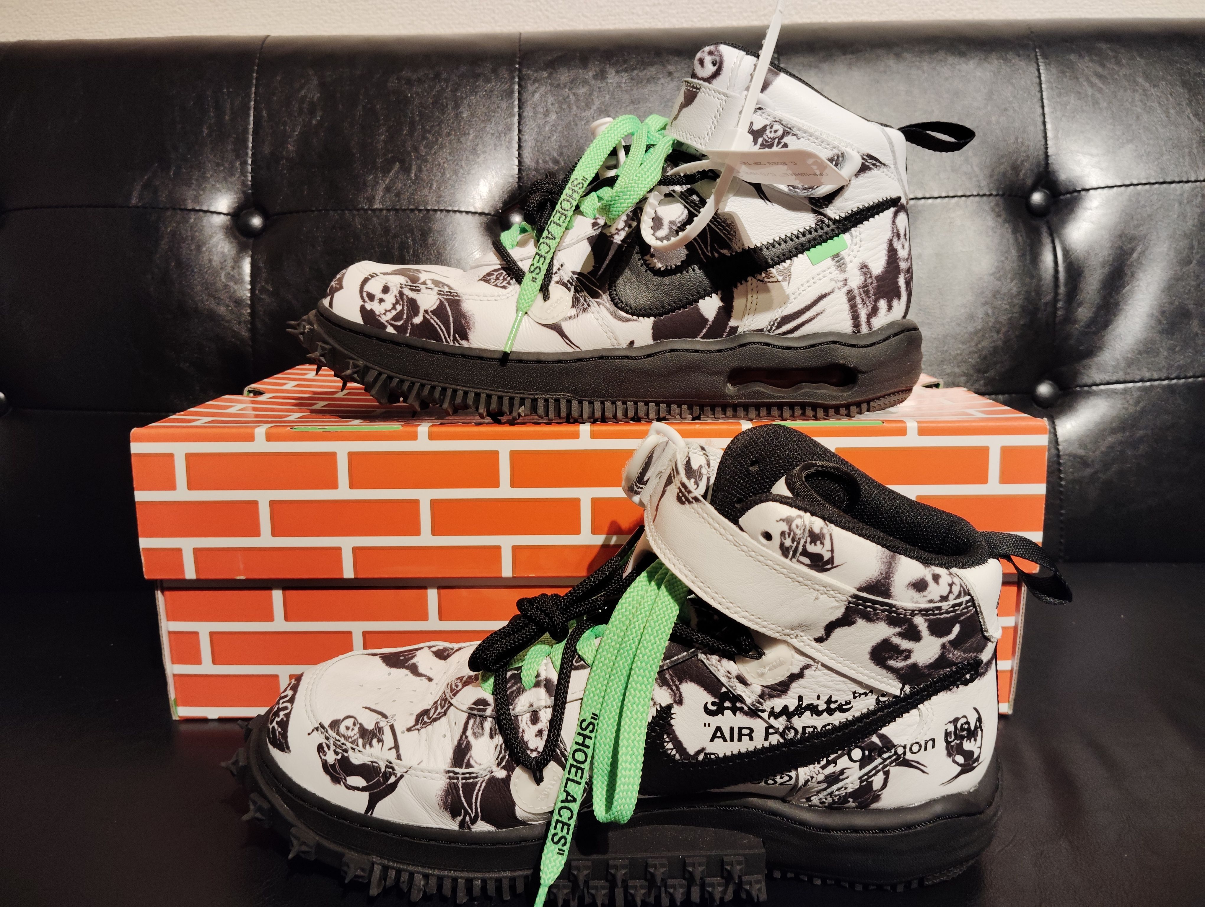 Off-White × Nike Air Force 1 Mid "Grim Reaper"