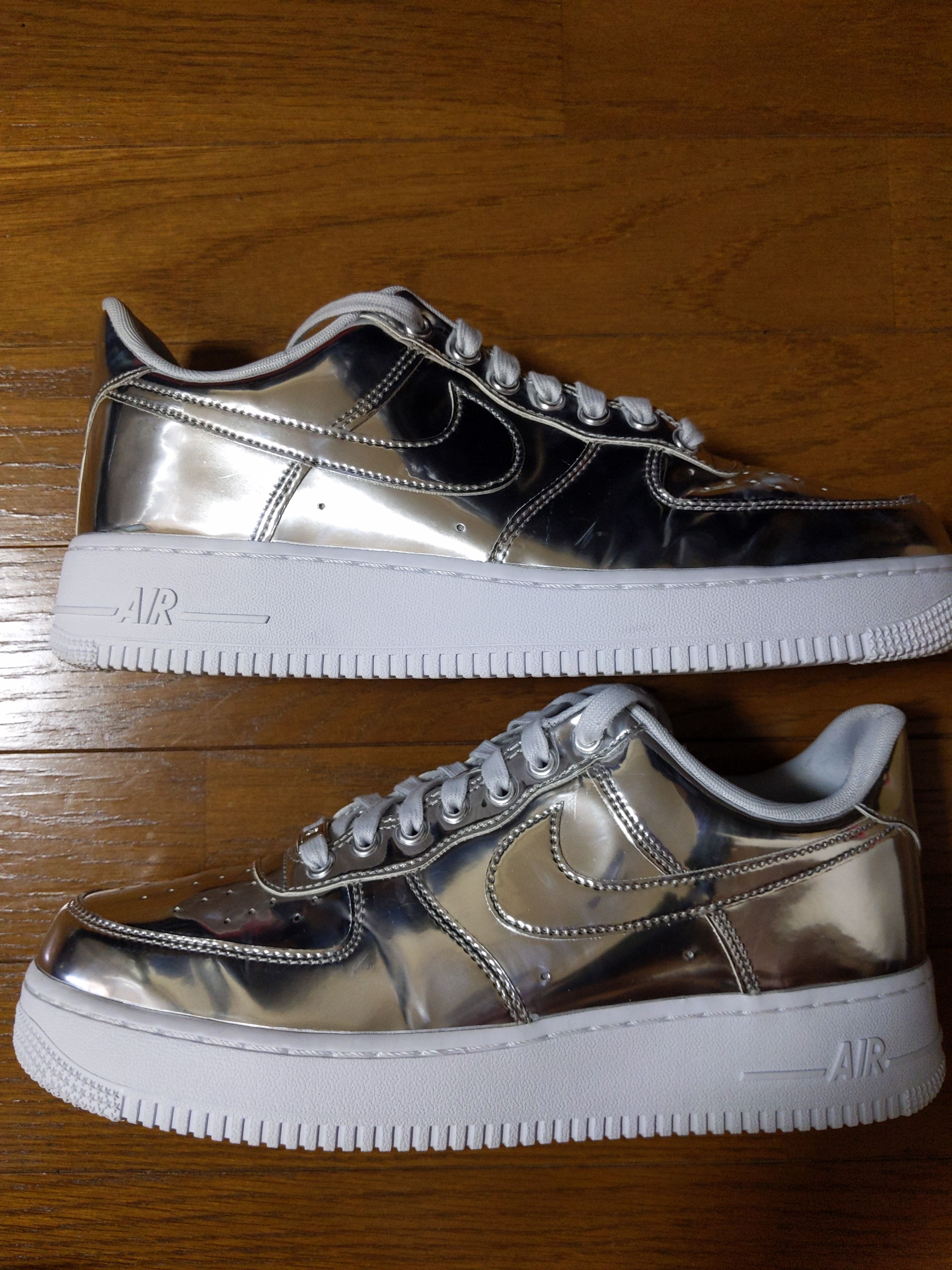 Nike Women's Air Force 1 Low Metallic "Chrome"