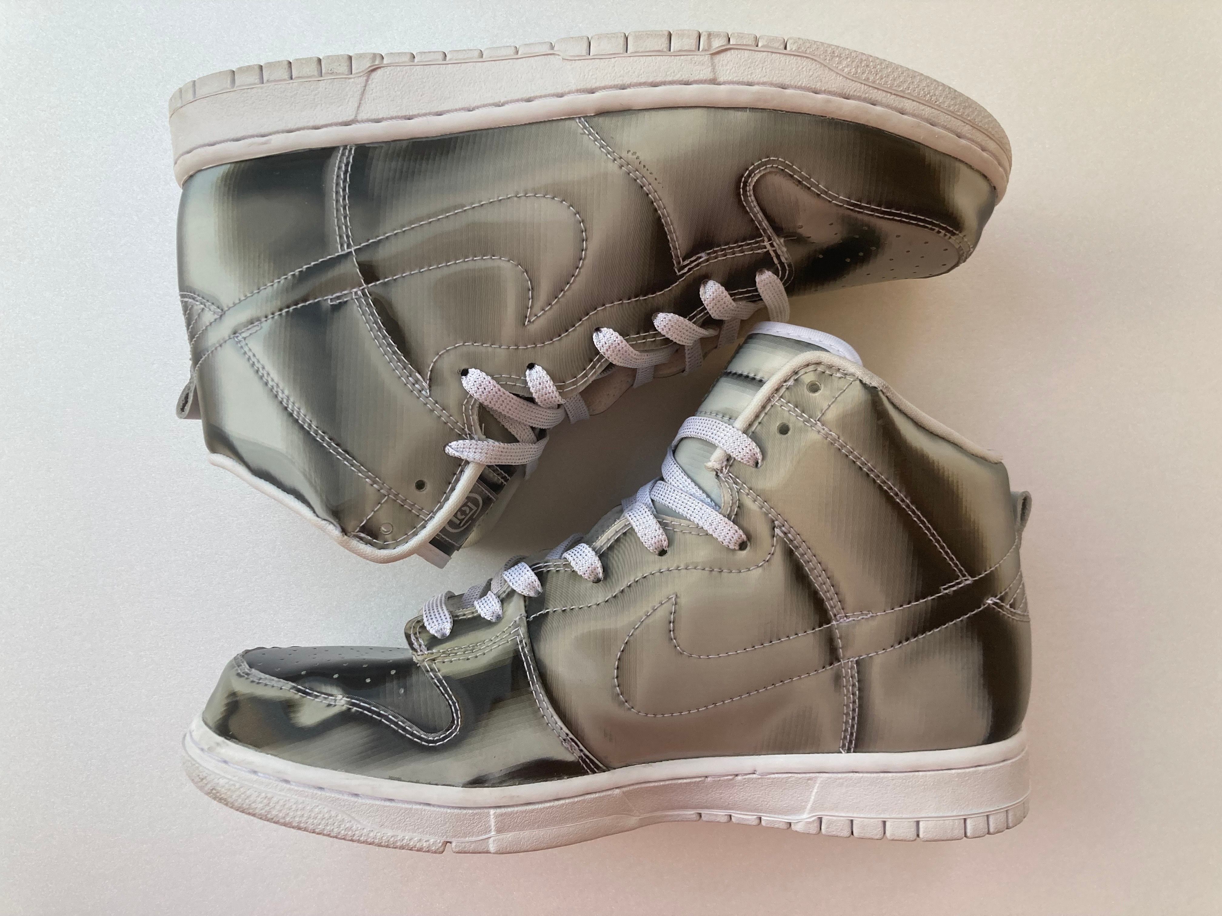 CLOT × Nike Dunk High "Silver/Flux"