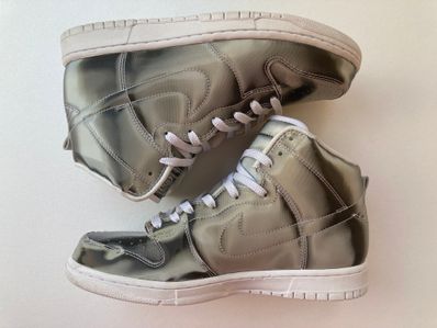 CLOT × Nike Dunk High "Silver/Flux"