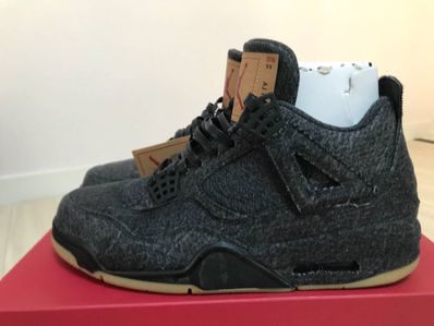Nike × Levi's Air Jordan 4 "Black Denim" (Tag: LEVIS®)