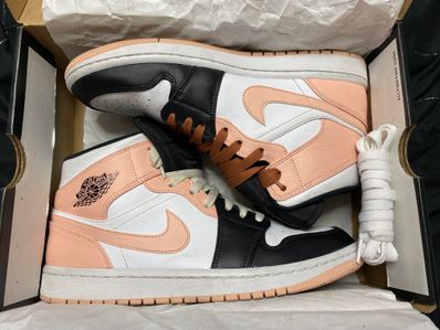 NIKE AIR JORDAN 1 MID "WHITE/BLACK/CRIMSON TINT"