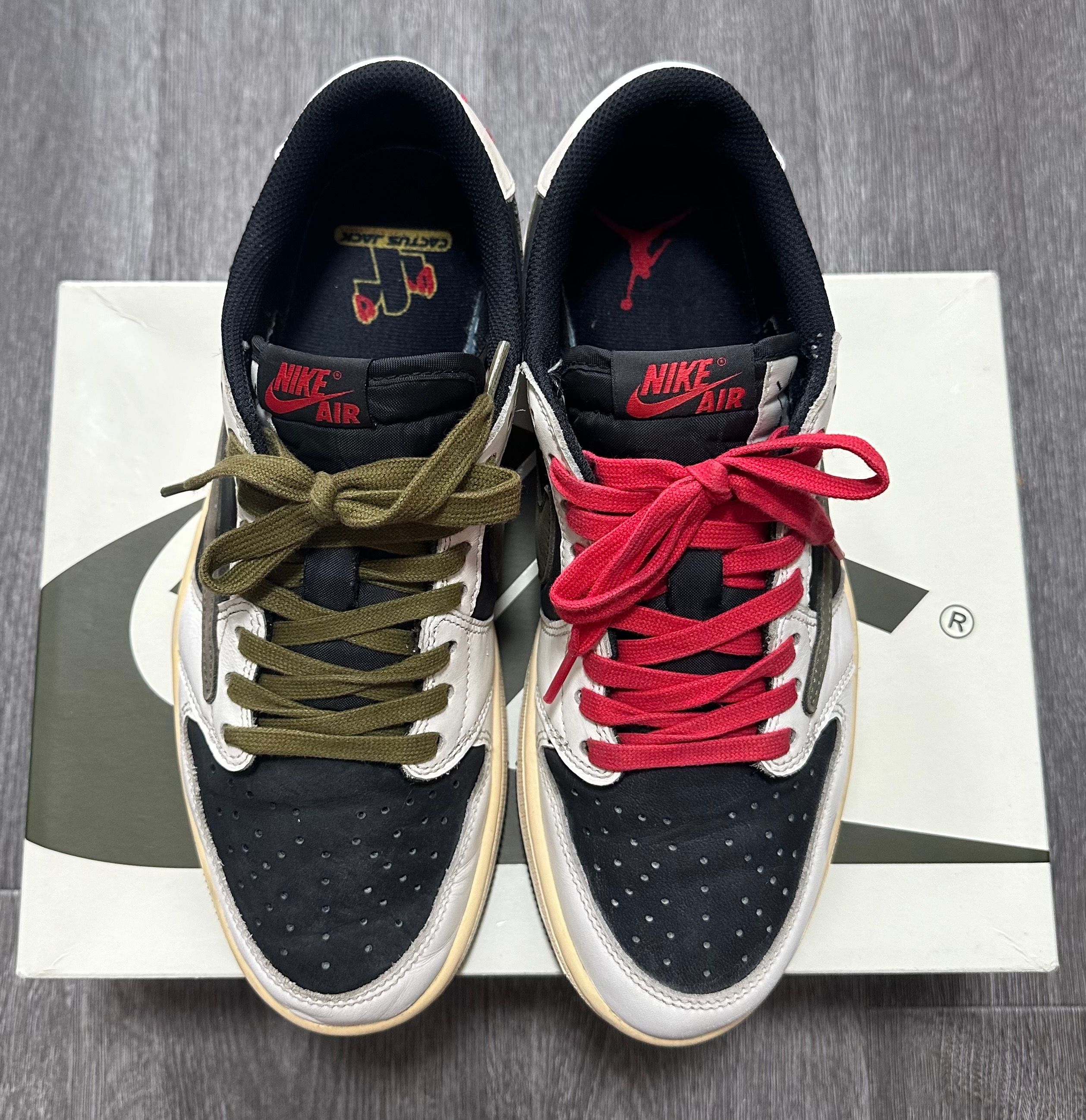 Travis Scott × Nike Women's Air Jordan 1 Low OG "Medium Olive"