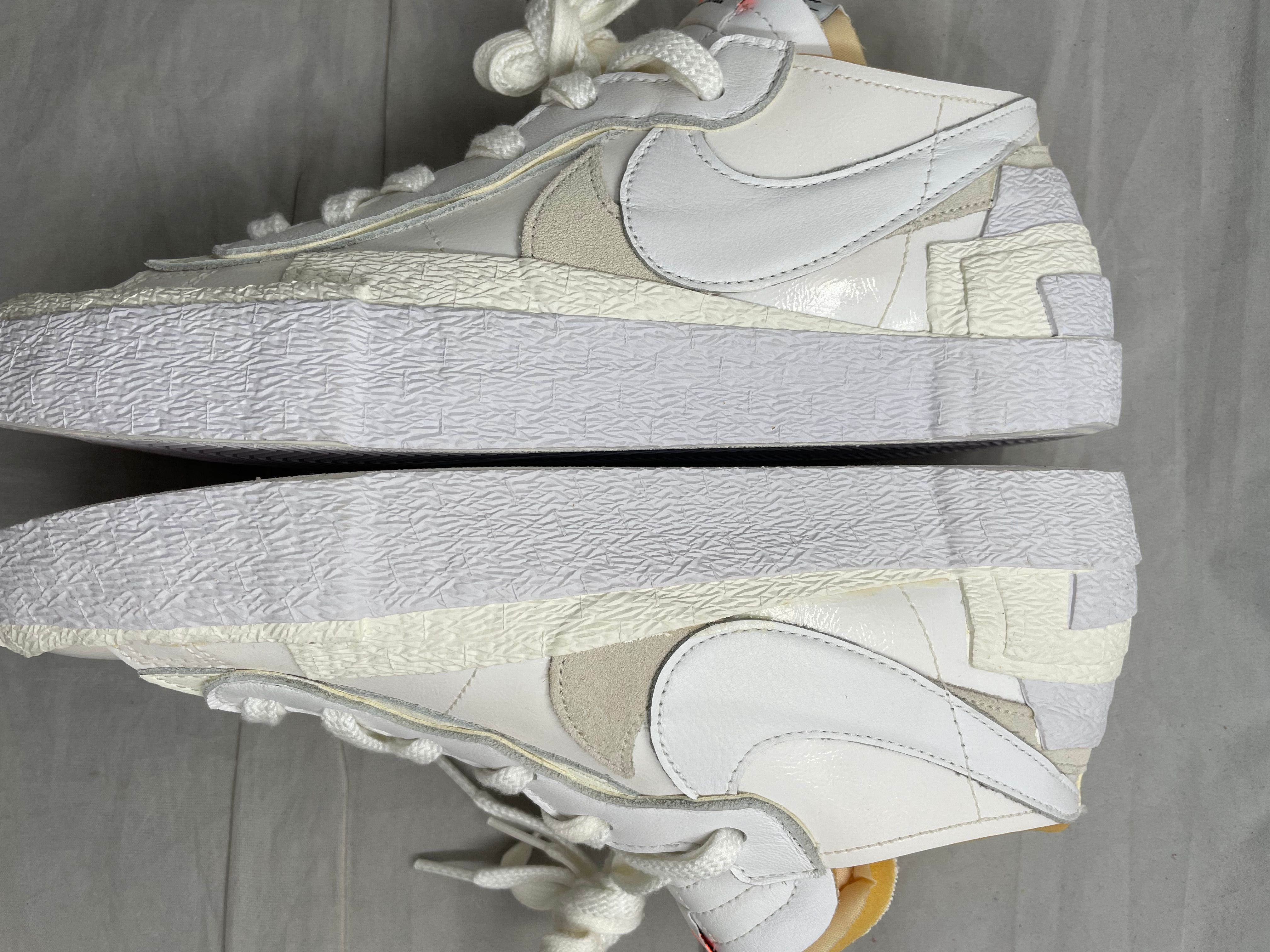 sacai × Nike Blazer Low "White Patent Leather"