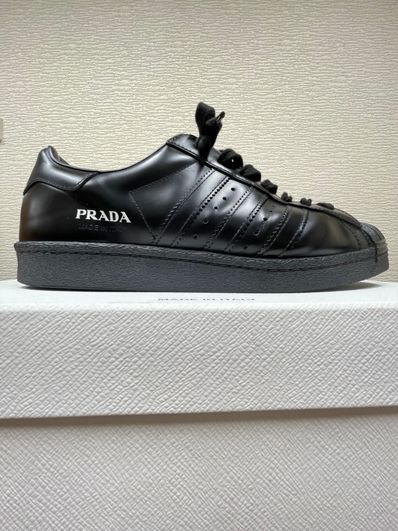 PRADA × adidas Superstar "Black/Core Black-Clack"