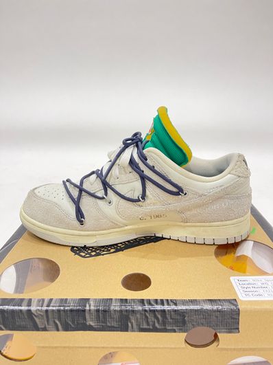 Off-White × Nike Dunk Low "Sail/Neutral Grey/Gridiron"