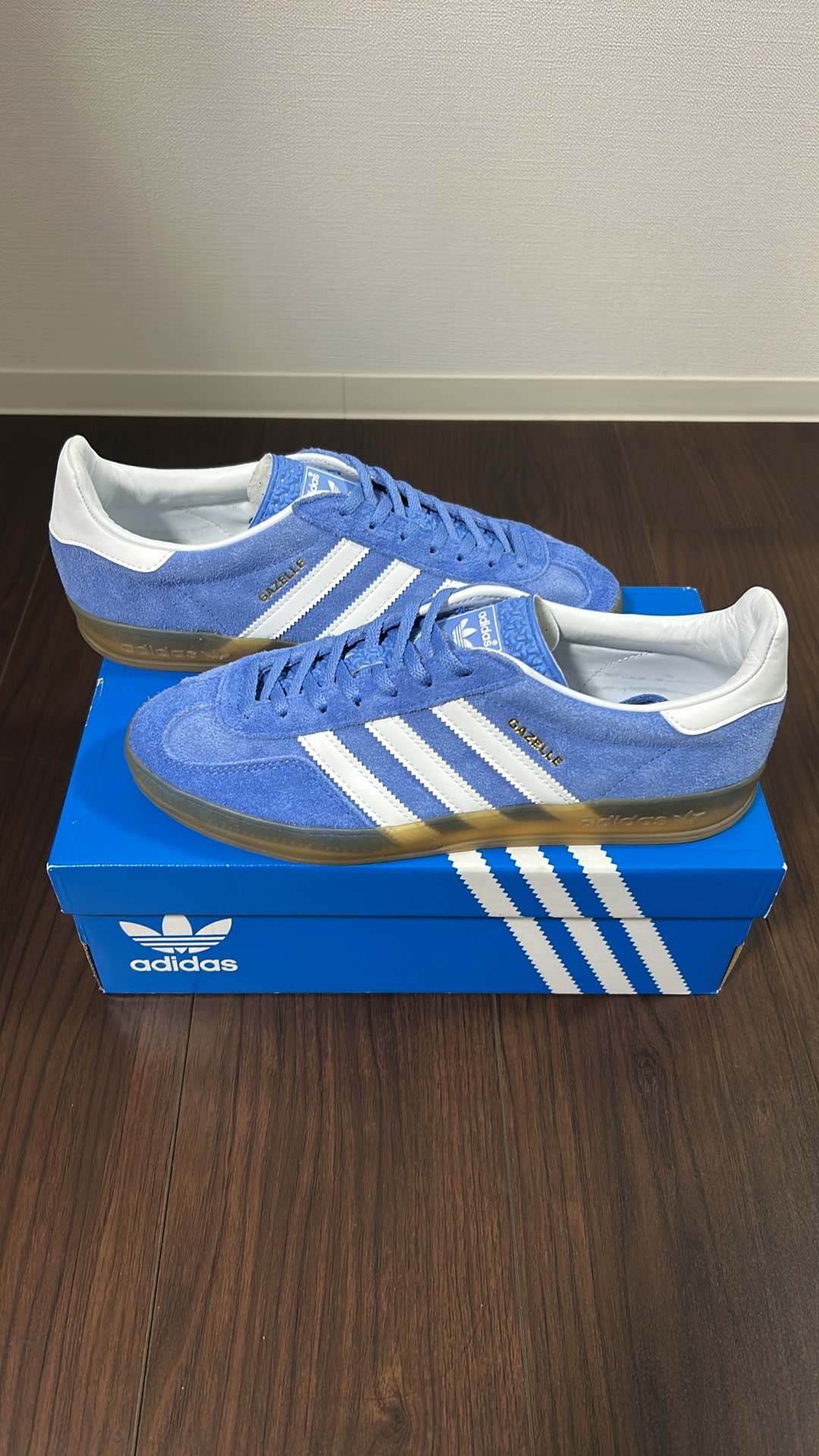 adidas Women's Gazelle Indoor "Blue Fusion/Gold Metallic"