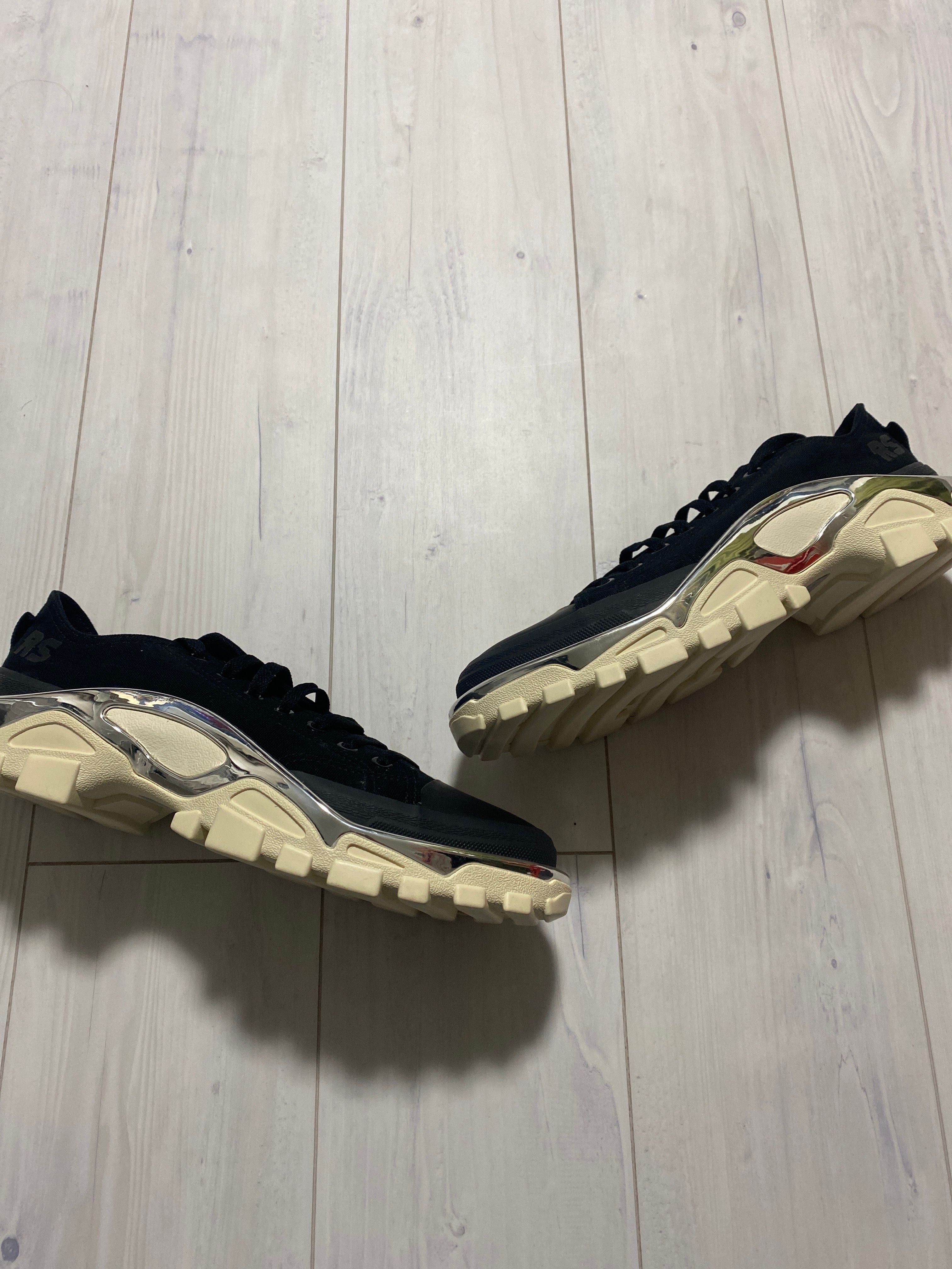 RAF SIMONS × adidas Detroit Runner "Black White"