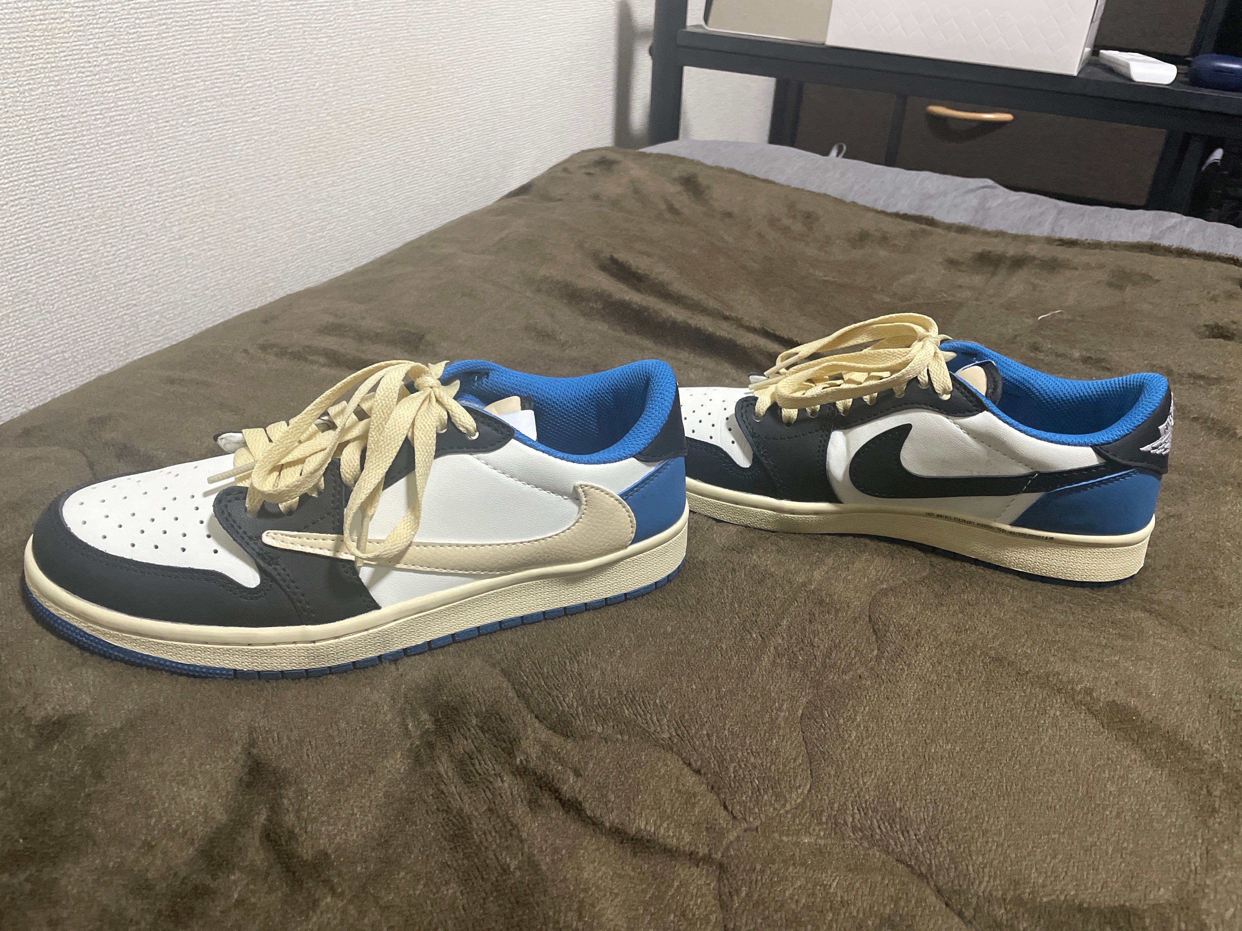 Travis Scott × fragment design × Nike Air Jordan 1 Low OG SP "Military Blue"