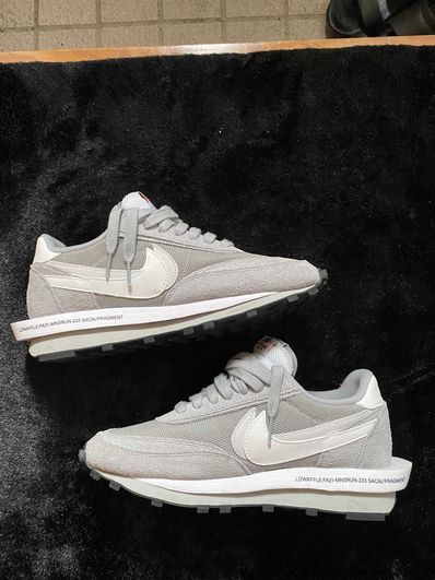 Fragment × sacai × Nike LD Waffle "Light Smoke Grey"