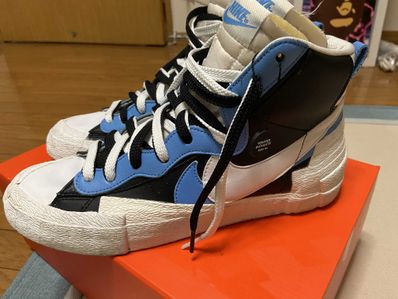 sacai × NIKE BLAZER MID "BLACK / BLUE"