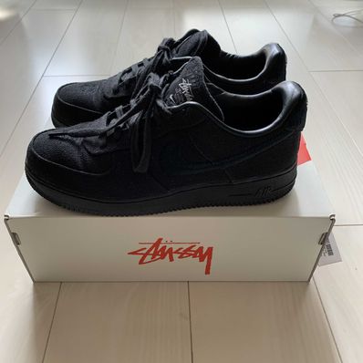 Stussy × Nike Air Force 1 Low "Triple Black"