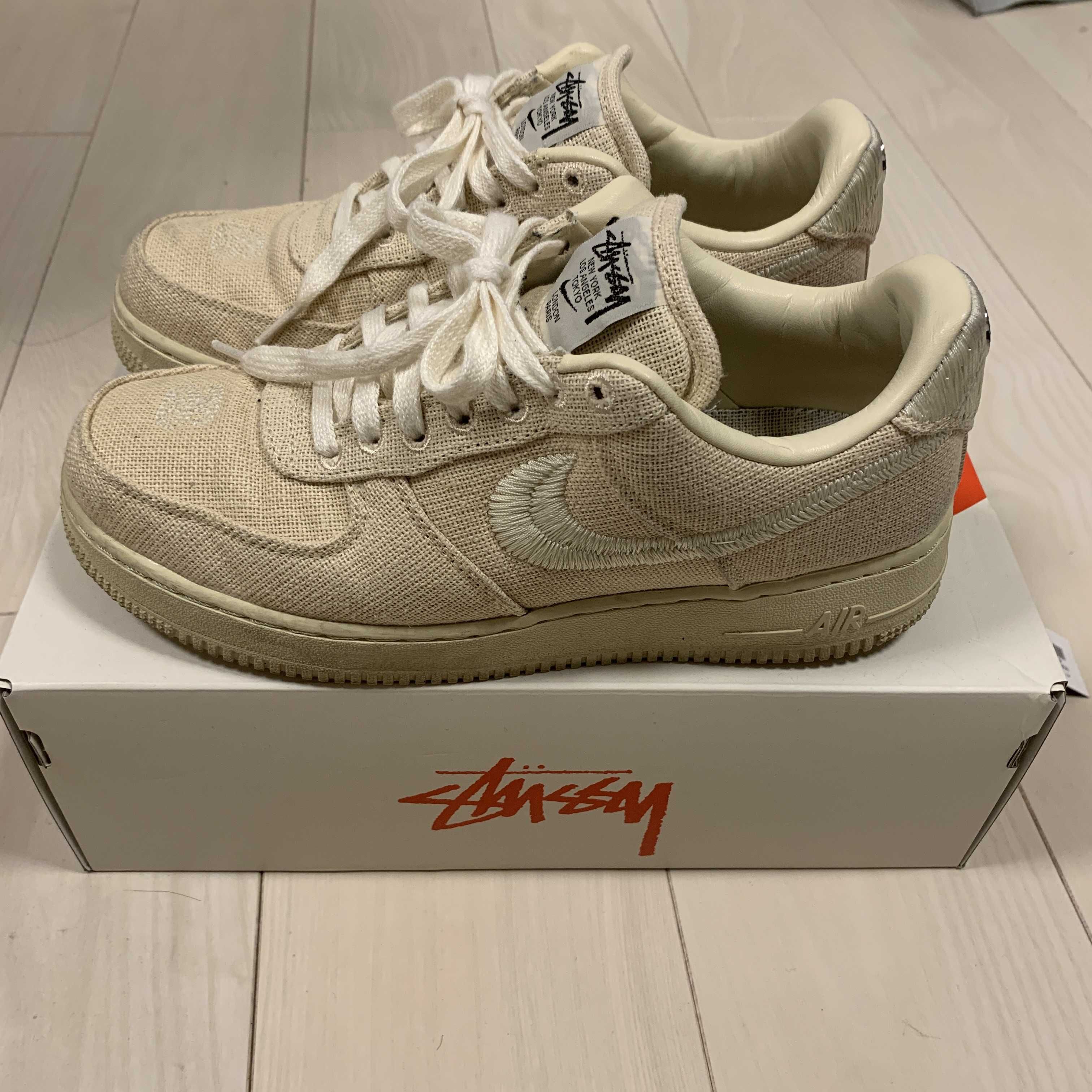 Stussy × Nike Air Force 1 Low "Fossil Stone"