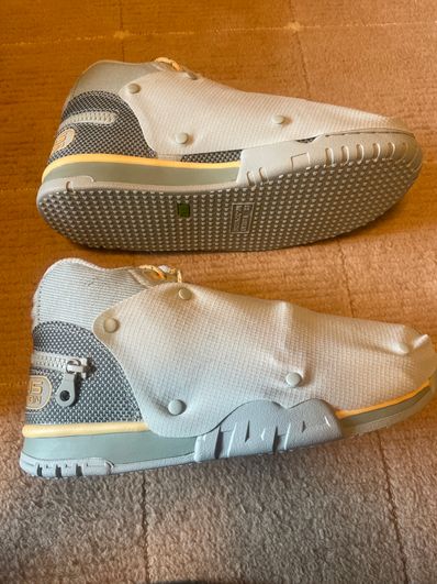 Travis Scott × Nike Air Trainer 1 SP "Grey Haze and Dusty Sage"